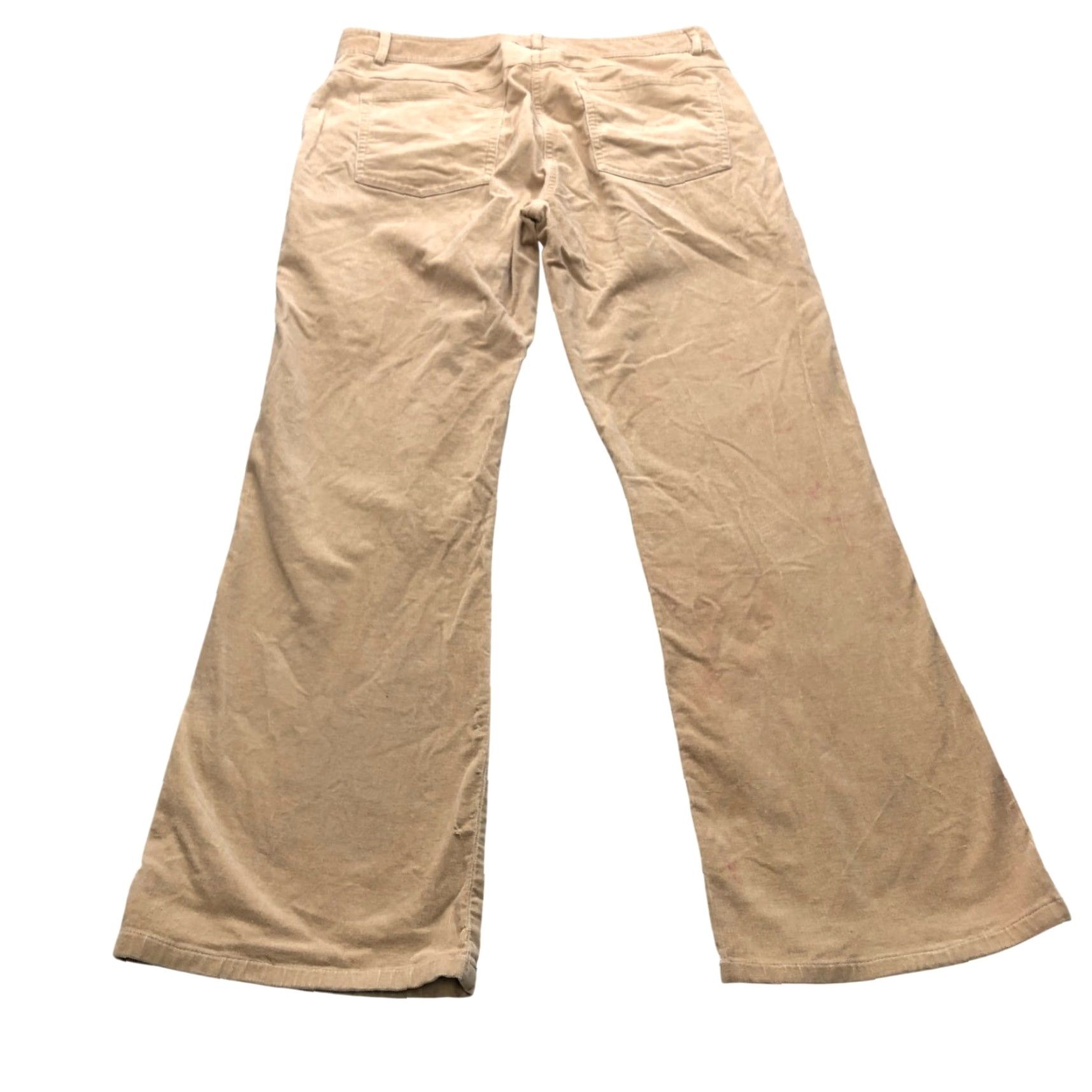 Lilly Pulitzer VINTAGE Lilly Pulitzer Corduroy Flare Pants Womens M Tan 30 Inseam 28 Regular Rise 8.5-10.5 Hong Kong Ladies Pants Jeans Flared Pocket Cotton Spandex Size 32" / US 10 / IT 46 - 3 Thumbnail
