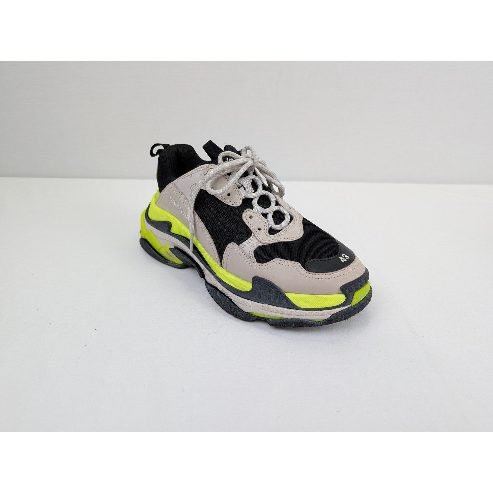 Balenciaga o1rshd1 Runner Sneakers in Grey/Yellow Fluo Size US 10 / EU 43 - 2 Thumbnail