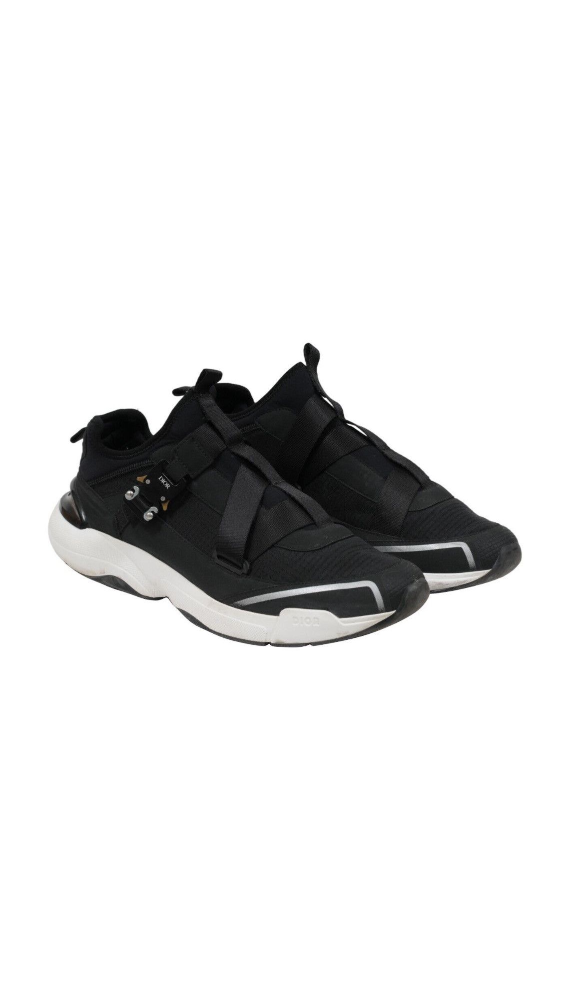 Dior Black White Nylon Alyx B24 Runtek Sneakers Size US 12 / EU 45 - 1 Thumbnail