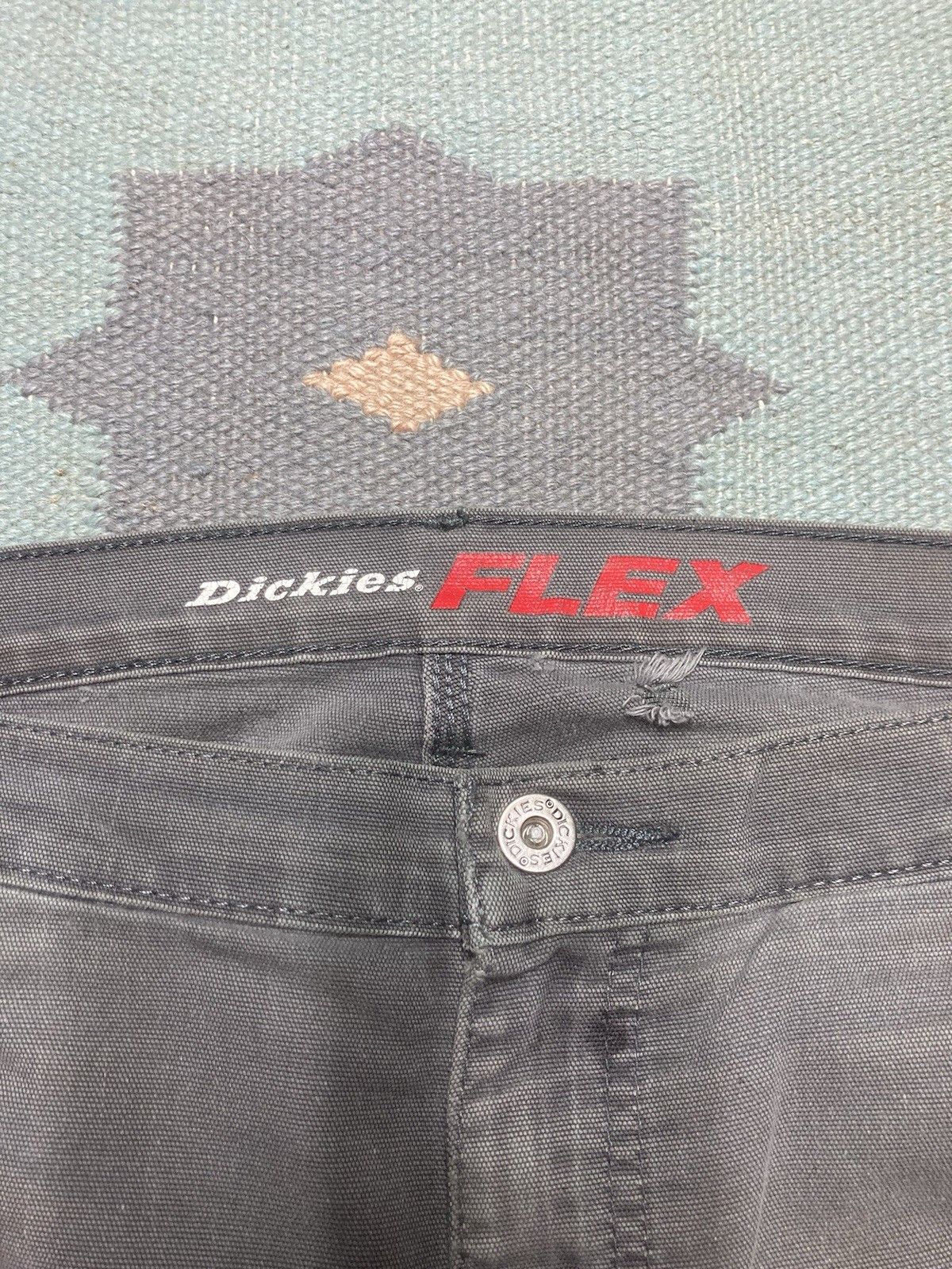 Vintage Dickies canvas carpenter pants double knee gray skater 36x33 Size US 36 / EU 52 - 6 Thumbnail