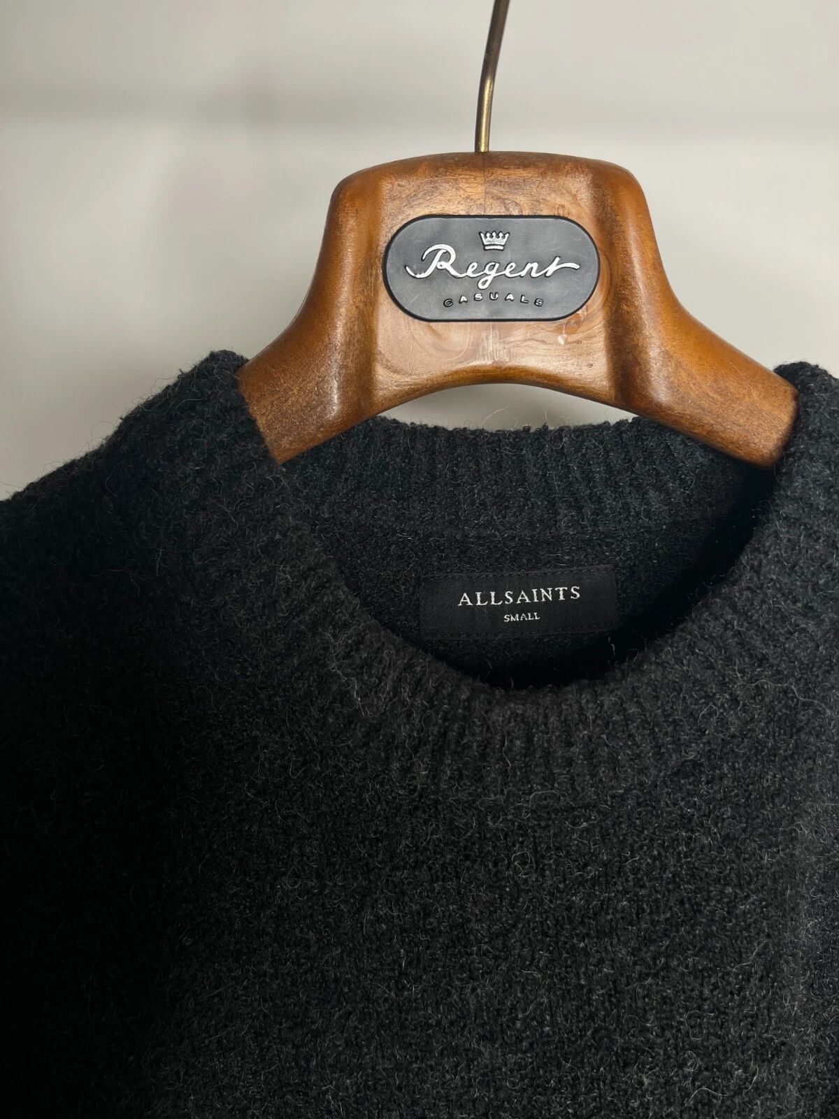 Allsaints Allsaints Hane Crew Neck Dark Grey Sweater Oversized Fit Size US M / EU 48-50 / 2 - 6 Thumbnail