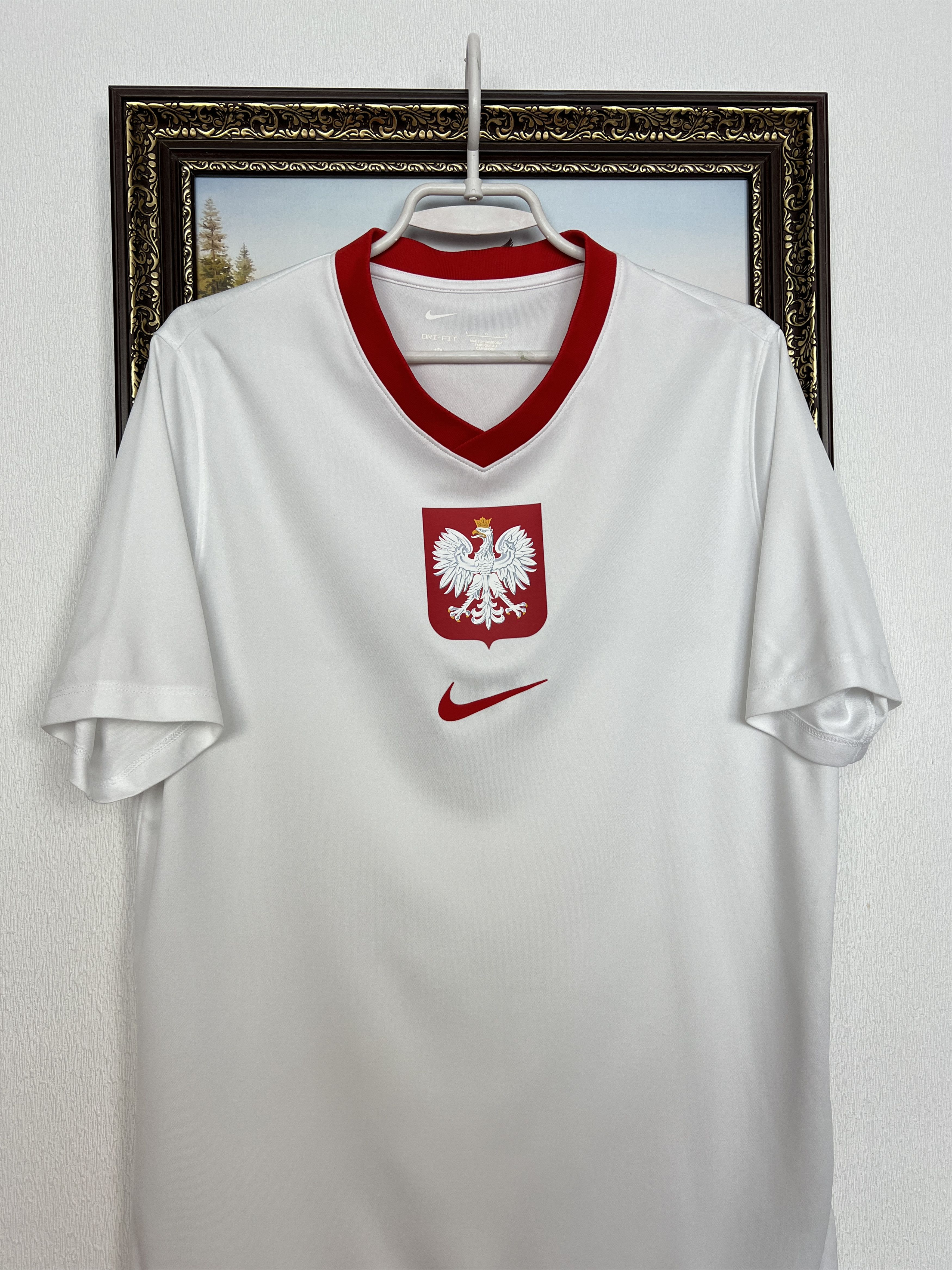 Nike Poland Home football shirt 2024 Soccer Nike Jersey Trikot Size US L / EU 52-54 / 3 - 2 Thumbnail