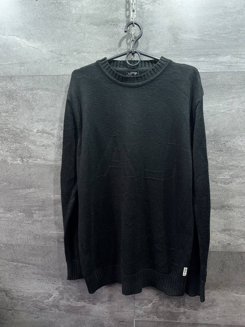 Armani Vintage Armani Jeans Centr Logo Embroidered Sweater Size US M / EU 48-50 / 2 - 1 Thumbnail