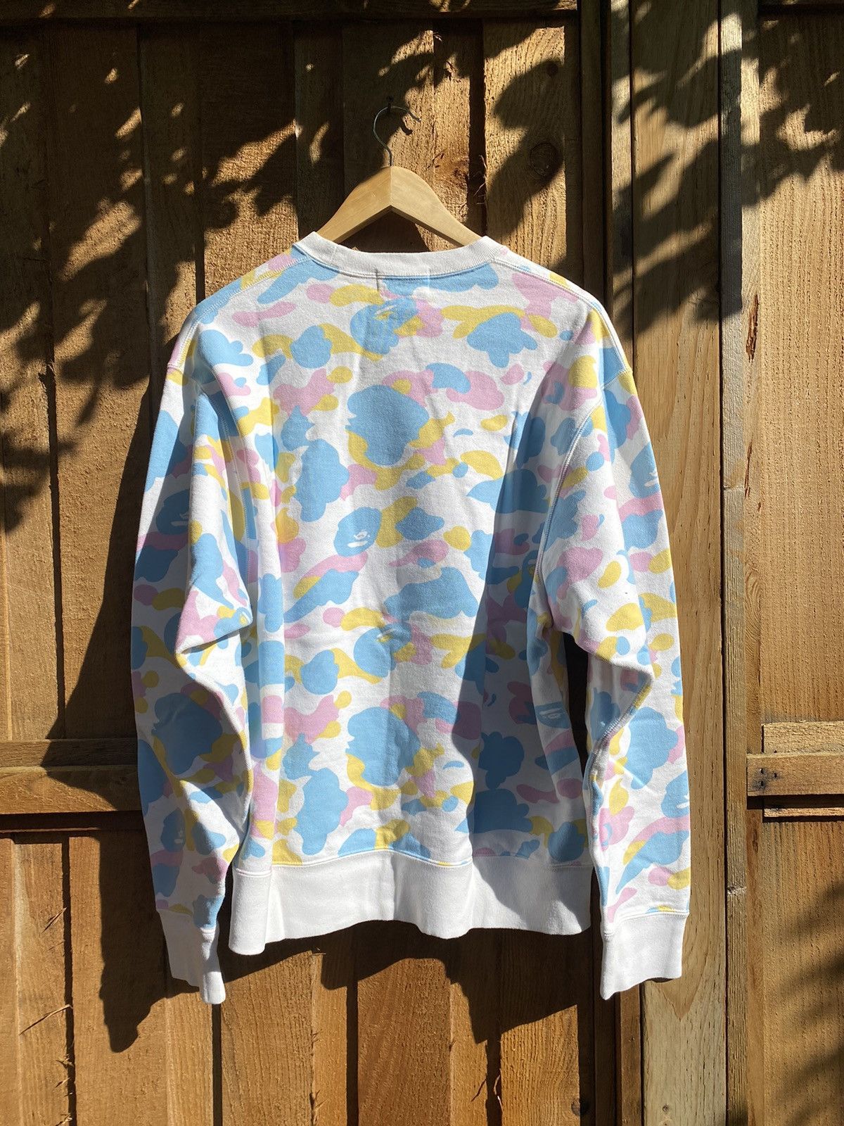 Bape a bathing ape BAPE cotton candy spell-out crewneck sweater Size US M / EU 48-50 / 2 - 7 Thumbnail
