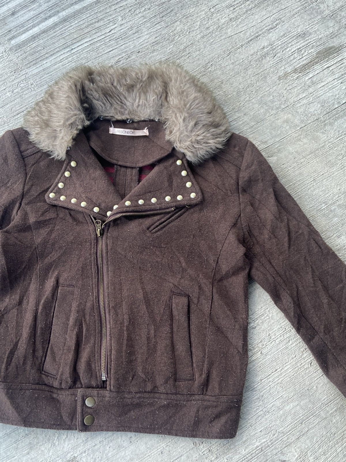 If Six Was Nine Vintage Resoneck cropped jacket like punk style Size S / US 4 / IT 40 - 3 Thumbnail