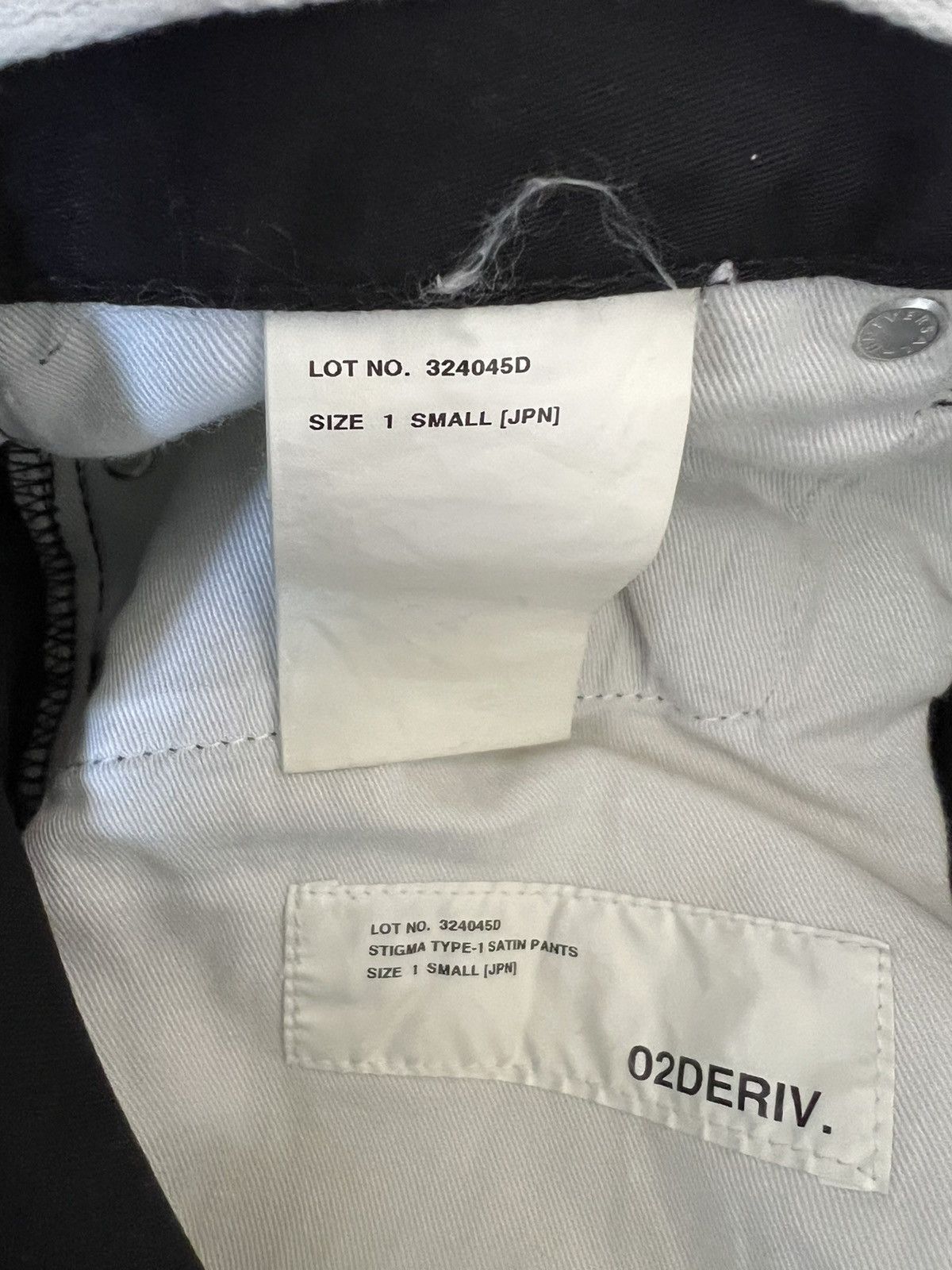 02DERIV. S Curve Stigma Type-1 Satin Trousers Pants O2Deriv 🇯🇵 Size US 30 / EU 46 - 9 Thumbnail