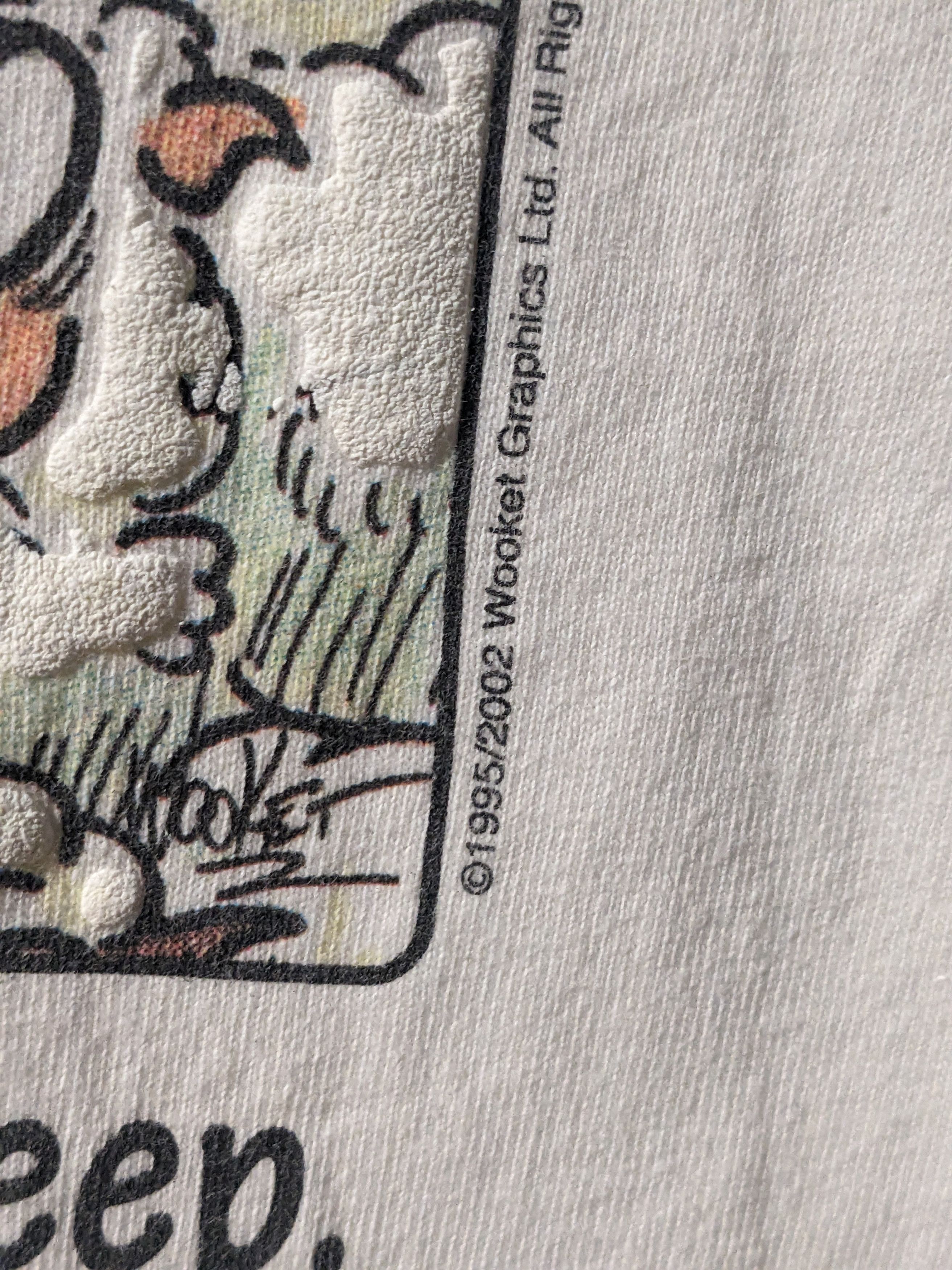 DC Comics Vintage 2002 Wooket Comic Sunday Sheep White Large T-Shirt Size US L / EU 52-54 / 3 - 4 Thumbnail