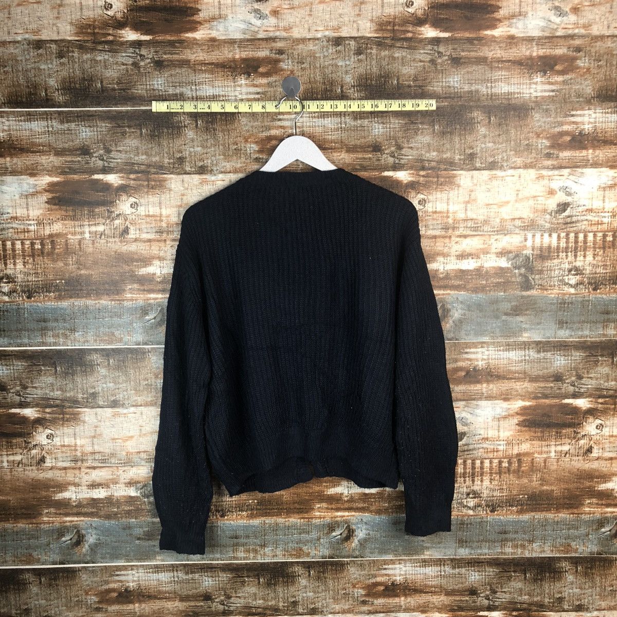 GU × Japanese Brand GU Dark Blue Cardigan Knitwear #A1458 Size M / US 6-8 / IT 42-44 - 11 Thumbnail