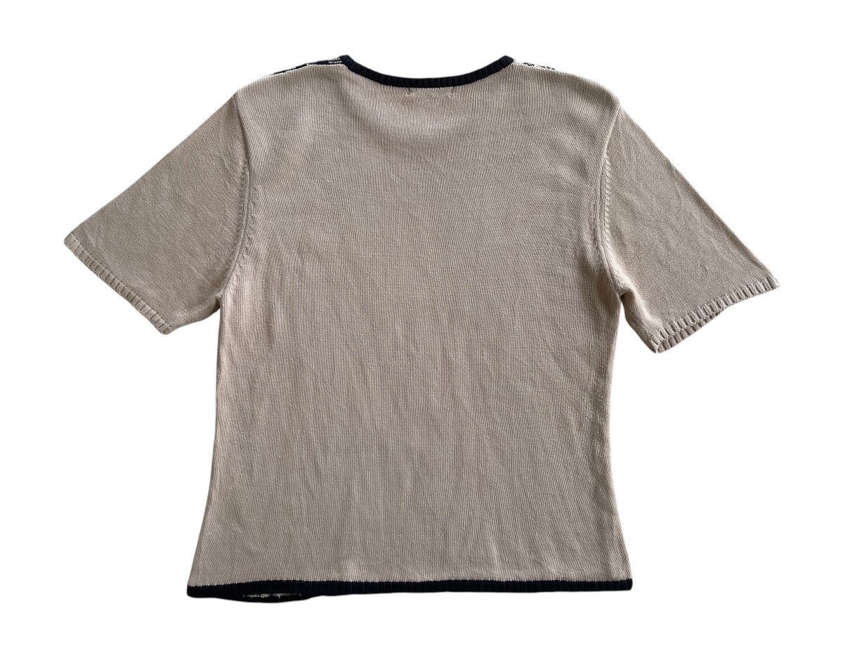 Burberry Nova Checked Knit Cropped Shirt Size M / US 6-8 / IT 42-44 - 4 Thumbnail