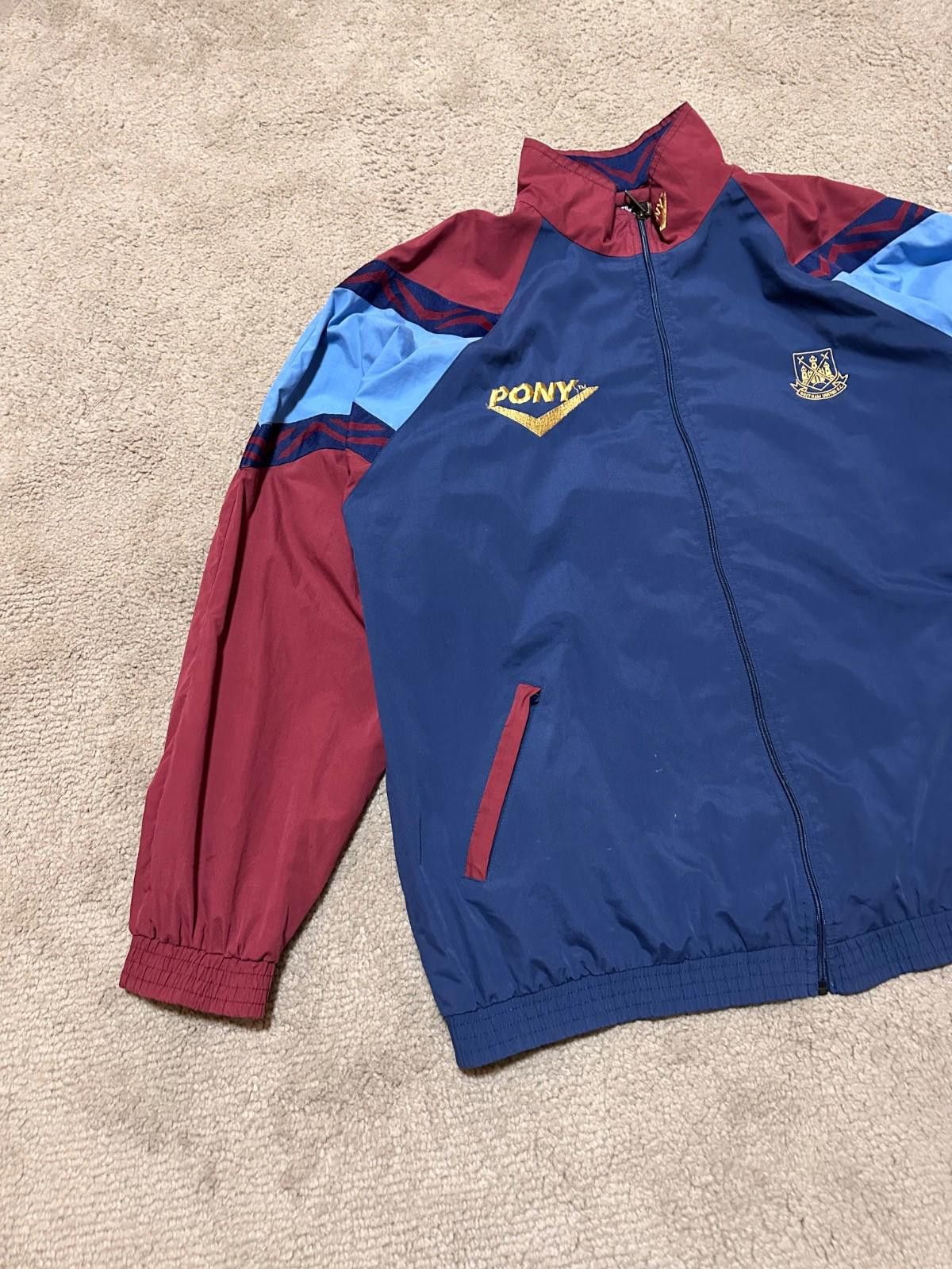 PONY Jacket/Coat 1995-97 West Ham Pony Track Jacket Sz XL Size ONE SIZE - 2 Thumbnail
