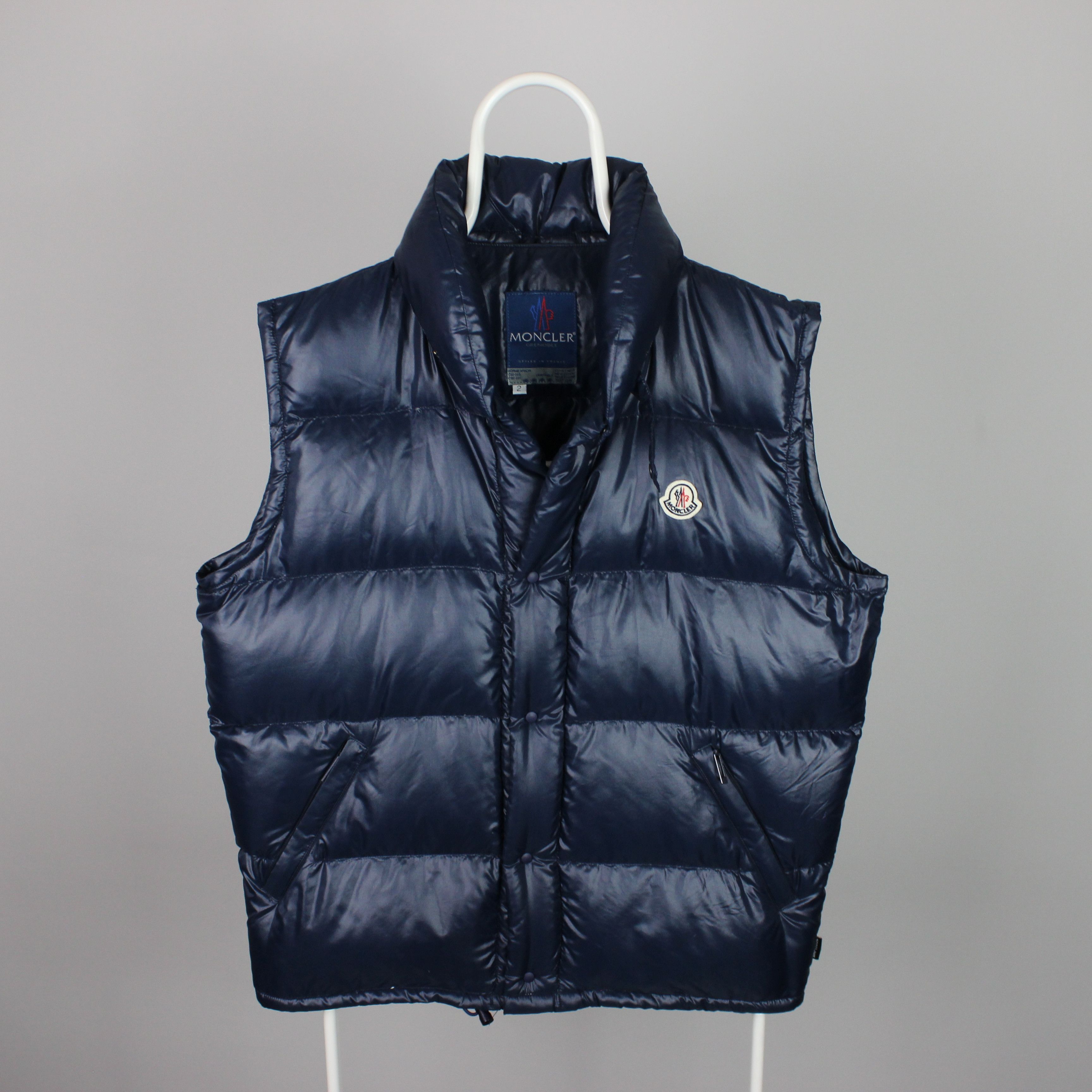 Moncler moncler grenoble vest down nylon M blue mens Size US M / EU 48-50 / 2 - 1 Thumbnail