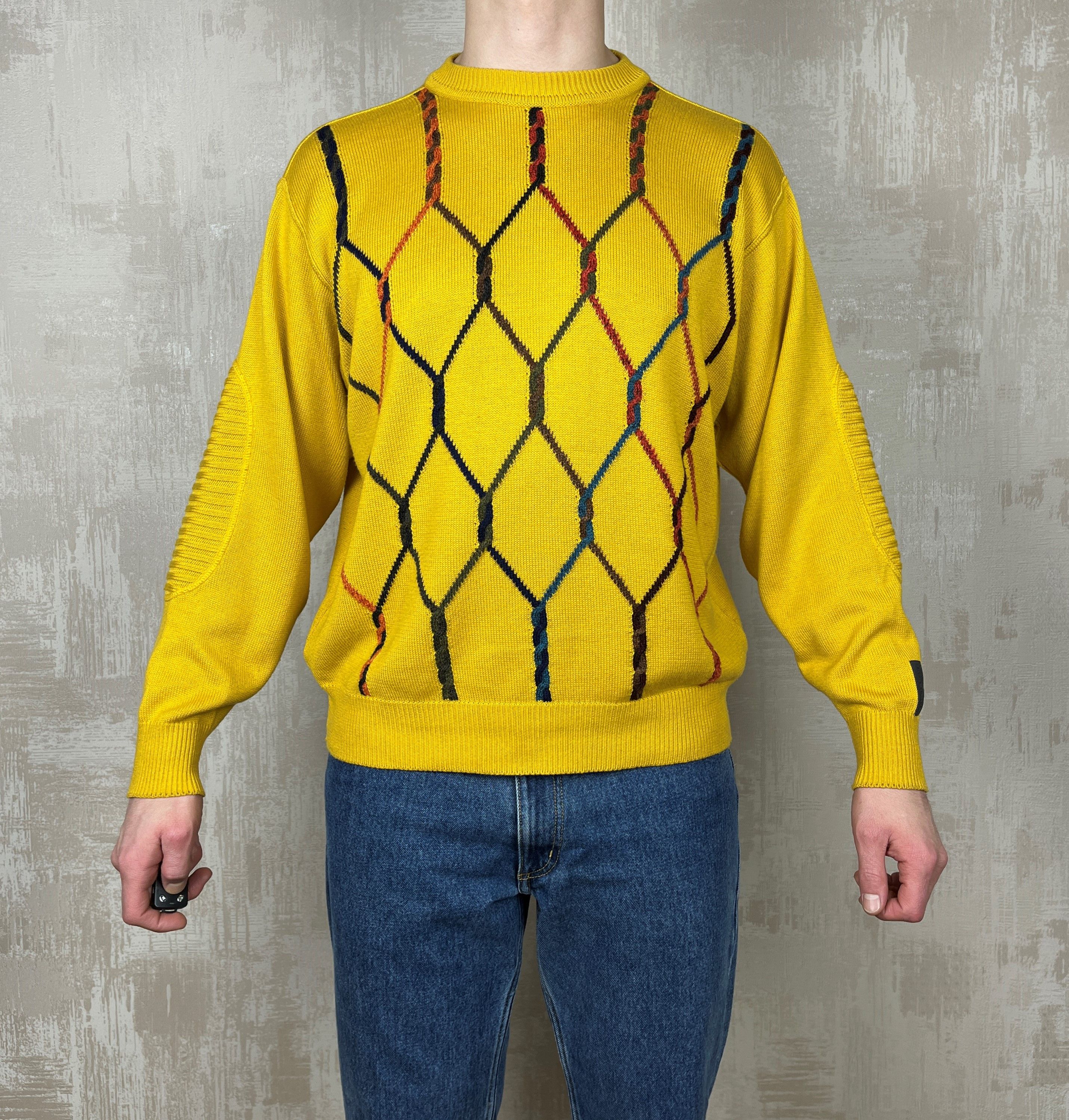 Carlo Colucci Vintage Carlo Colucci Crew Neck Sweater Cotton Blend Size US L / EU 52-54 / 3 - 2 Thumbnail