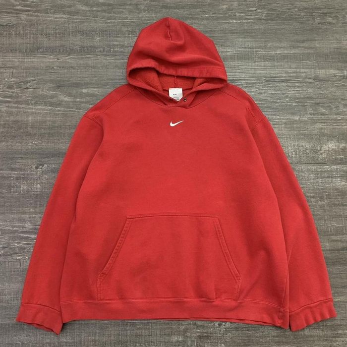 Nike Vintage Nike Center Swoosh Logo Essential Hoodie | Grailed