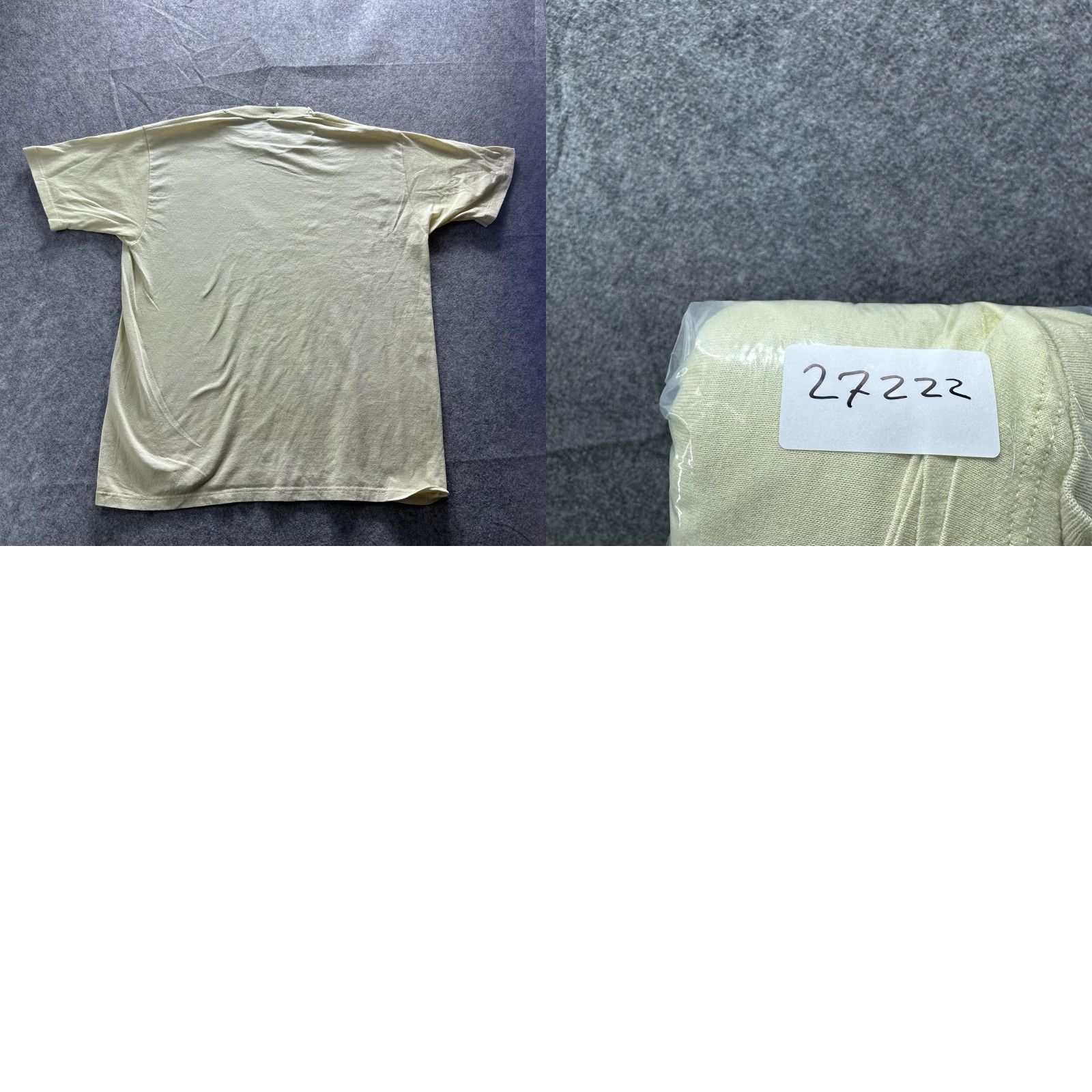 Vintage Shirt Mens XL Yellow Solid Crew Neck Tee Plain Casual Boxy Oversized Classic Size US XL / EU 56 / 4 - 8 Thumbnail