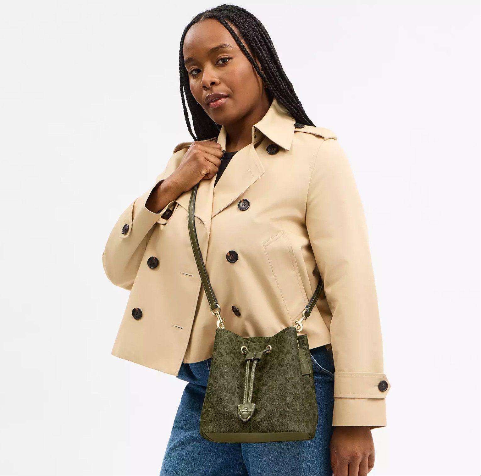 Coach Rowan Bucket Bag In Signature Canvas CBH07 Size ONE SIZE - 11 Thumbnail