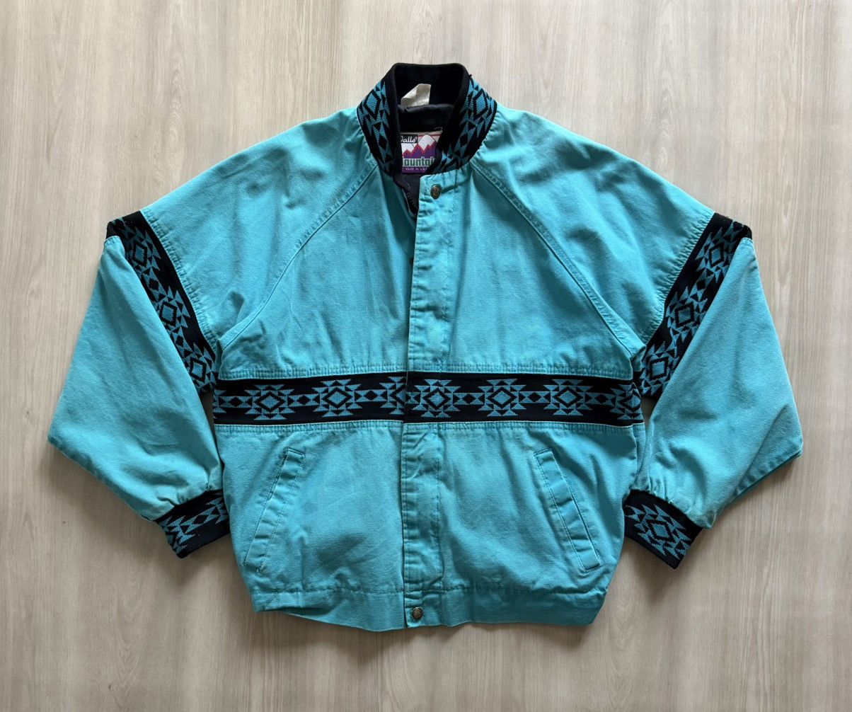 The Mountain Vtg Walls Mountain Aztec Bomber Sz M Houston Rodeo Size US M / EU 48-50 / 2 - 3 Thumbnail