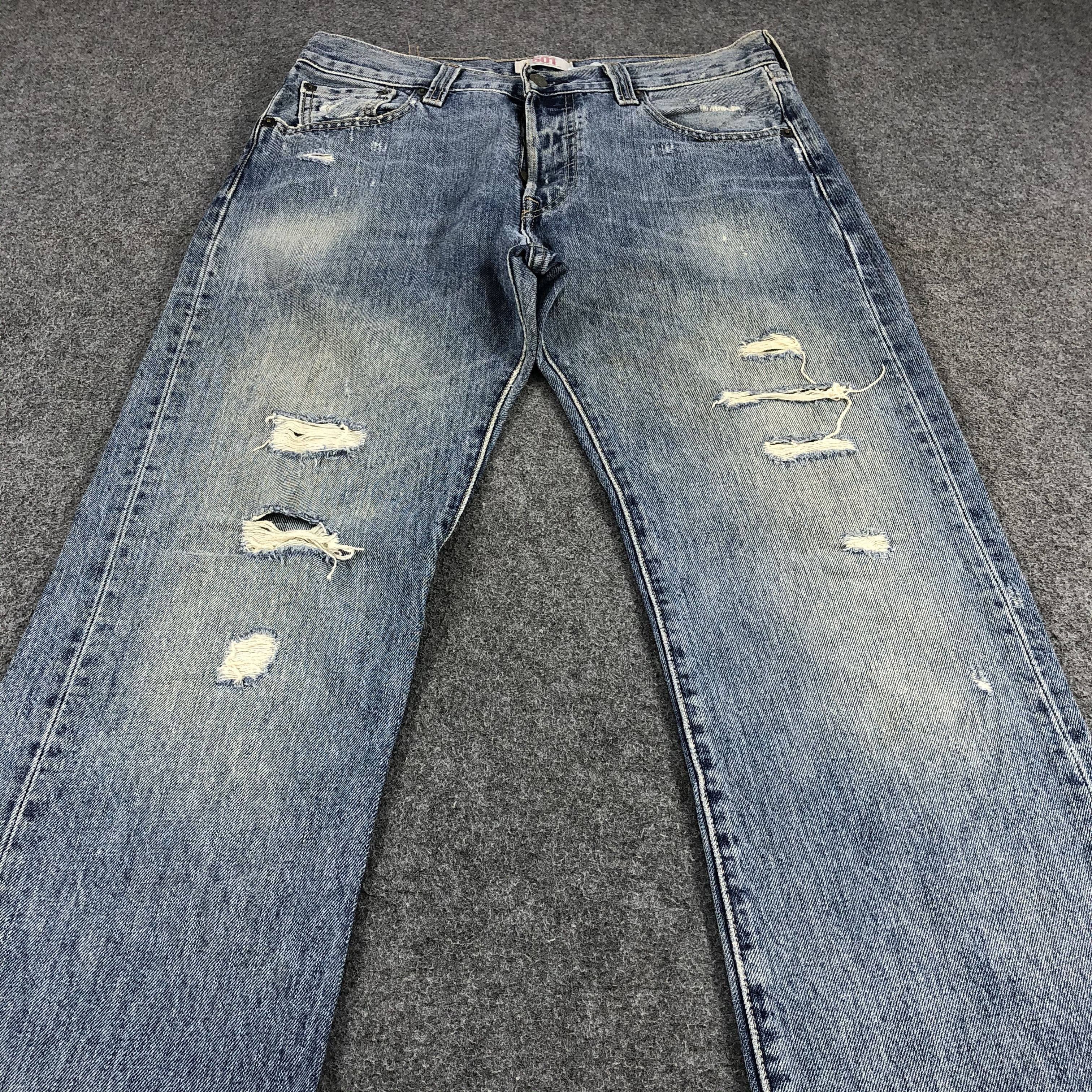 Levi's Vintage Levi's 501 Jeans Distressed Denim KJ503 Size US 30 / EU 46 - 3 Thumbnail
