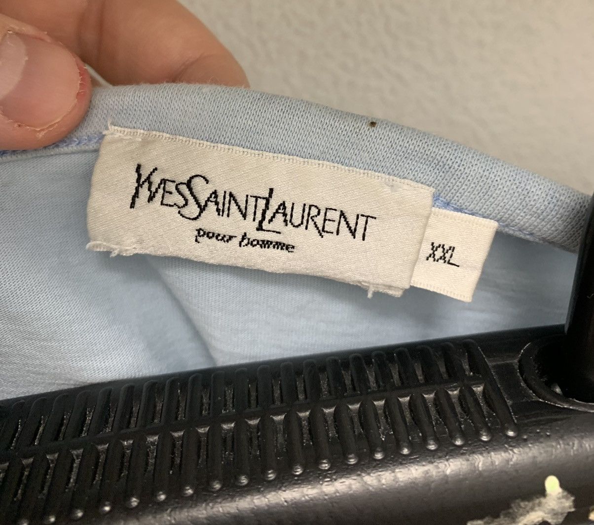 Yves Saint Laurent Yves Saint Laurent YSL blue t-shirt 2xl xxl Size US XXL / EU 58 / 5 - 5 Thumbnail