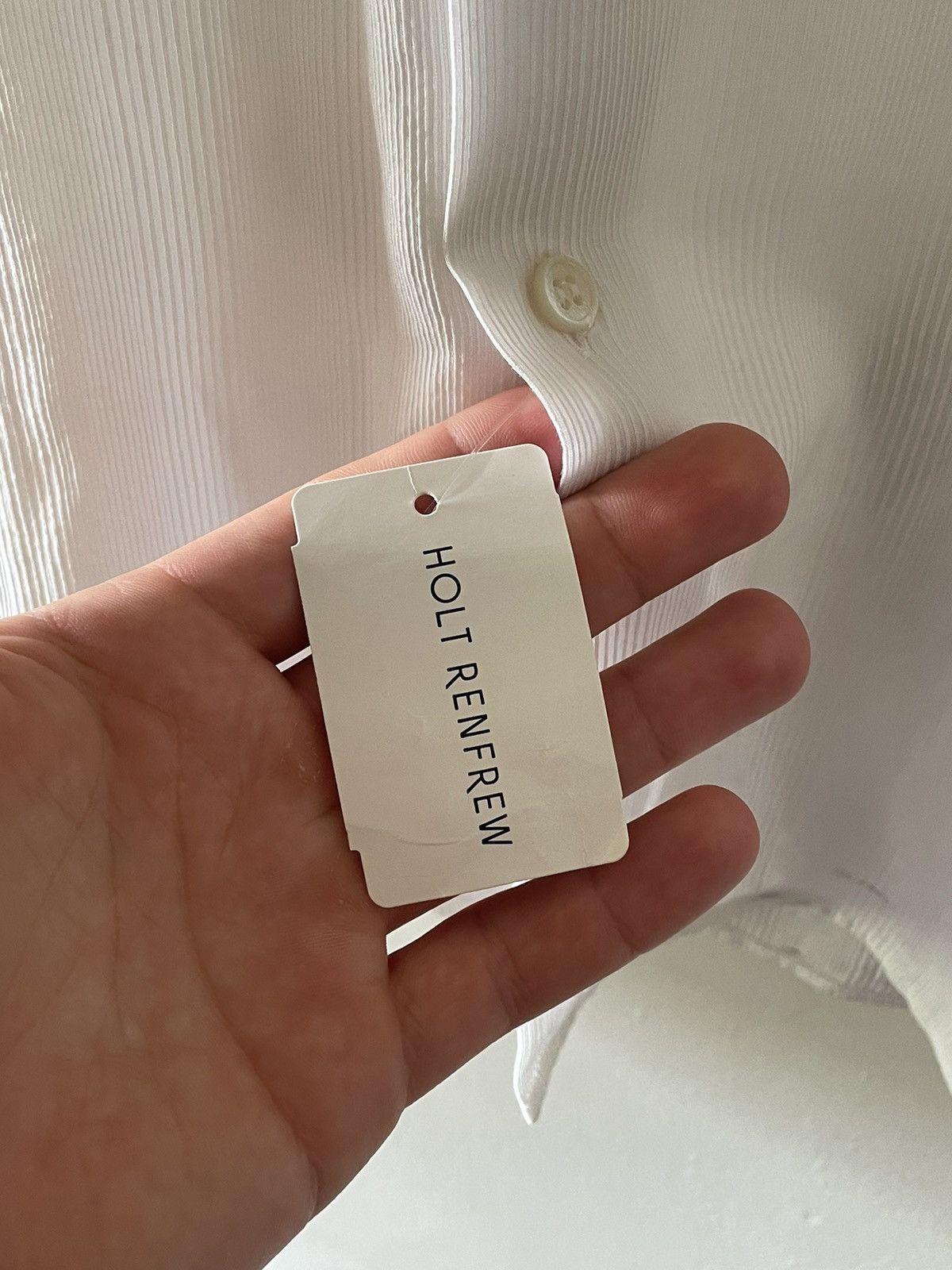 Saint Laurent Paris 2019 White Silk Ribbed Shirt Size US M / EU 48-50 / 2 - 6 Thumbnail