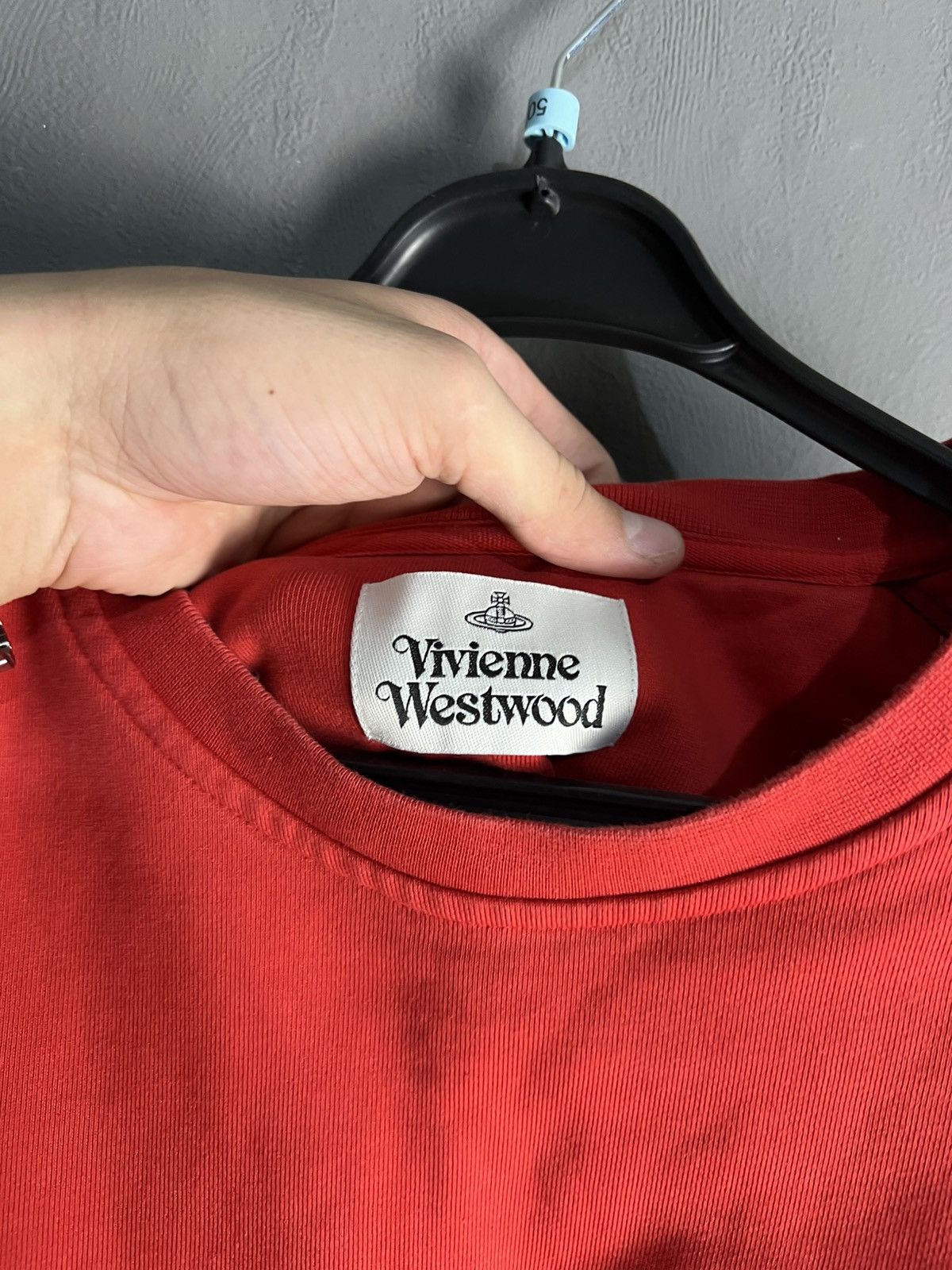 Vivienne Westwood Men's Red Vivienne Westwood Taped Sweatshirt Size US XXL / EU 58 / 5 - 5 Thumbnail