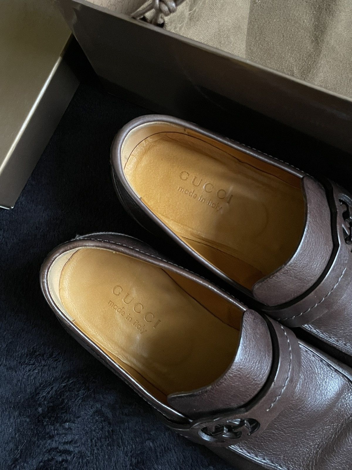 Gucci Vintage Loafers Gucci Leather Shoes Men‘s Size 41 Size US 8 / EU 41 - 7 Thumbnail