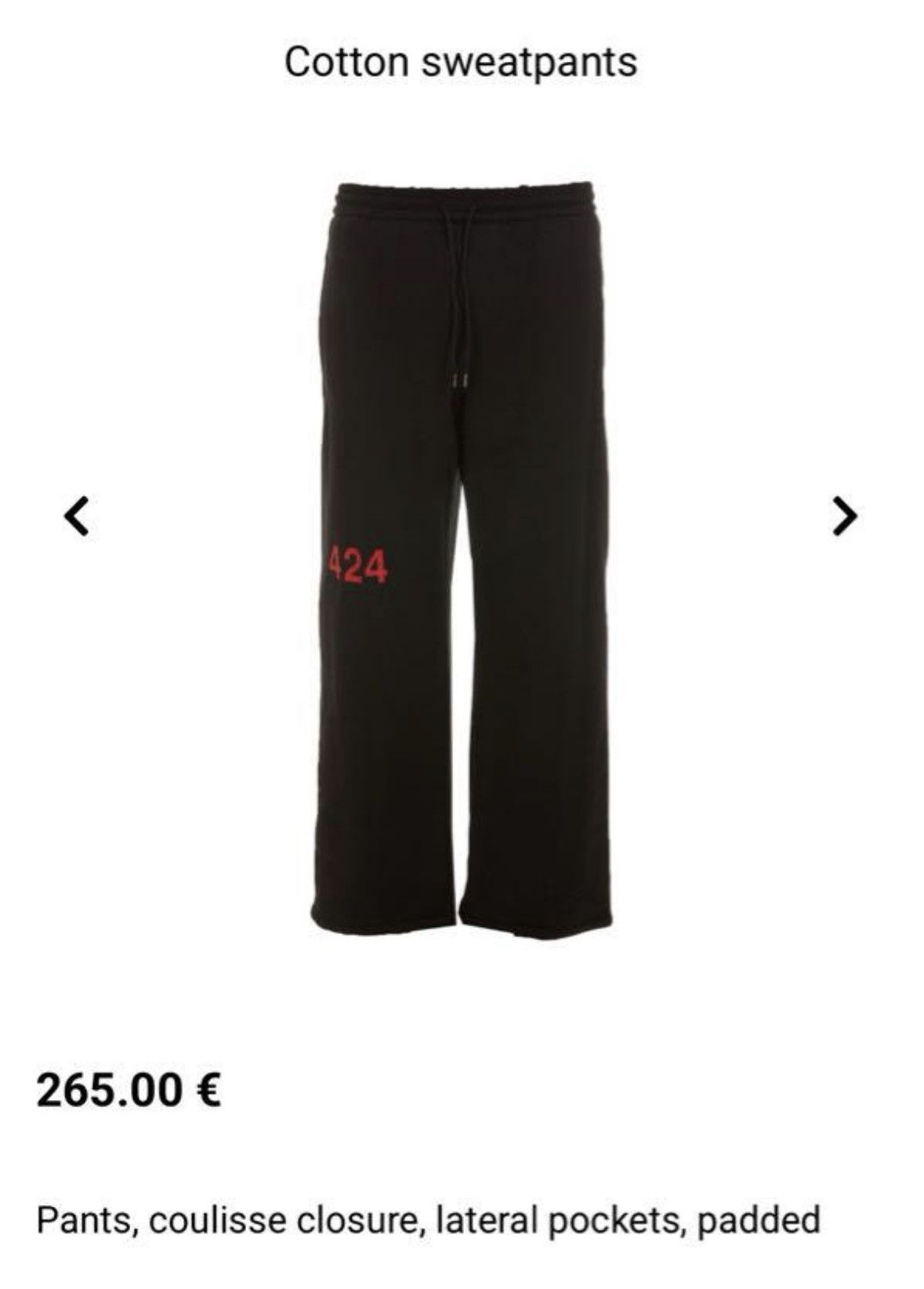 424 424 PADDED SWEATPANTS XL DOUBLE LAYERED PUFFER Size US 34 / EU 50 - 3 Thumbnail