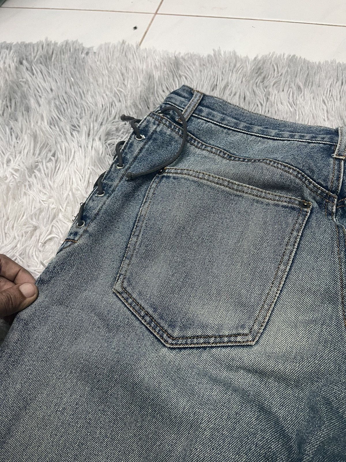 Harley Davidson 90s HARLEY DAVIDSON DENIM JEANS RARE DESIGN Size US 32 / EU 48 - 19 Thumbnail
