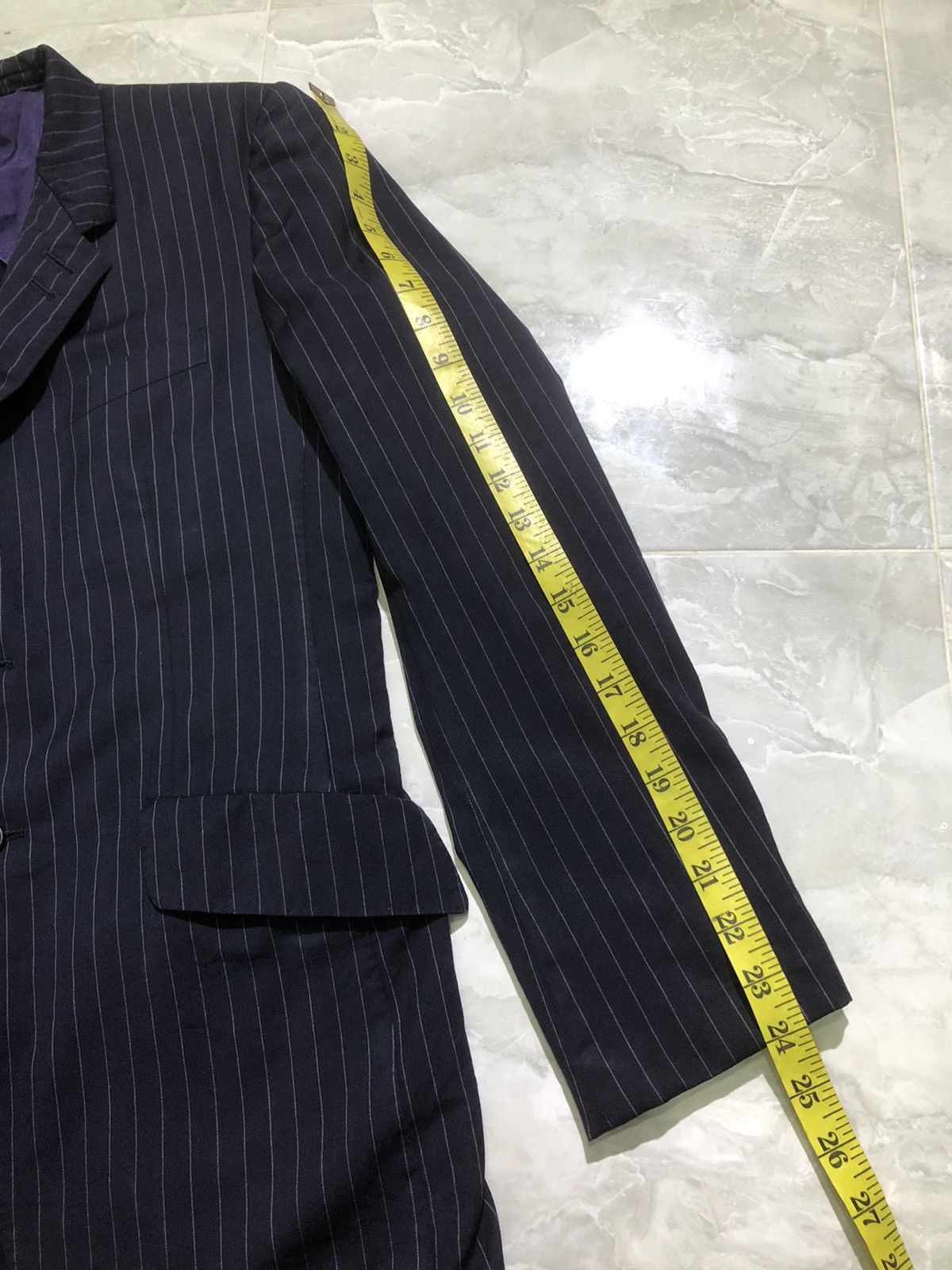 Cerruti 1881 × Paul Smith Paul Smith x Lanificio Cerruti stripe blazer single breasted Size 38R - 23 Thumbnail