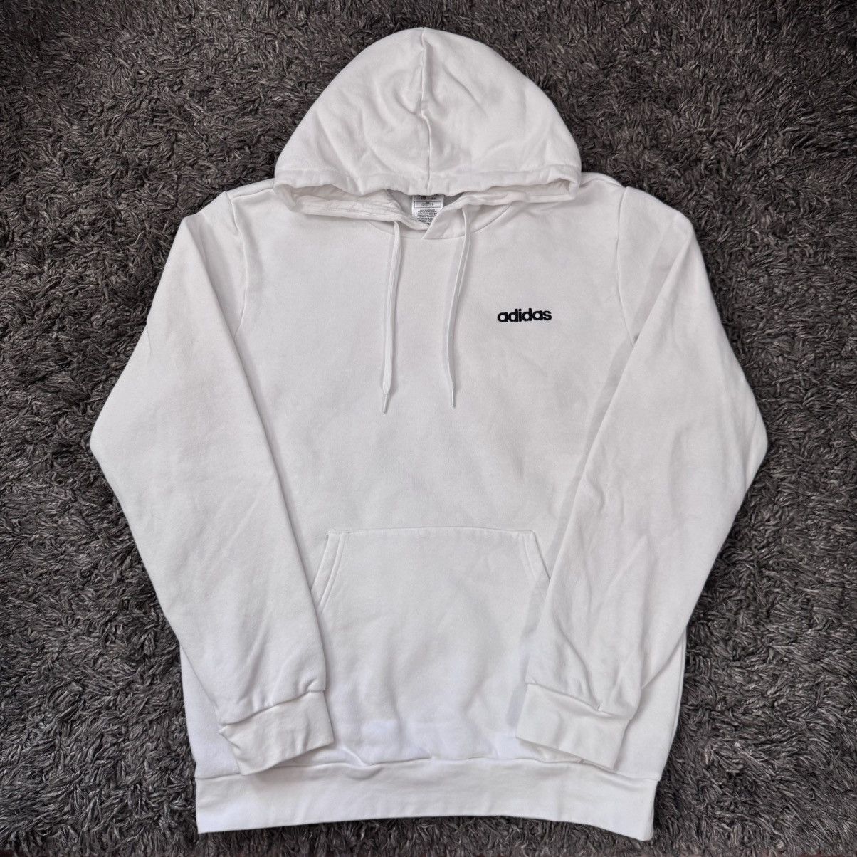 Adidas Adidas white hoodie with embroidered logo Size US L / EU 52-54 / 3 - 4 Thumbnail