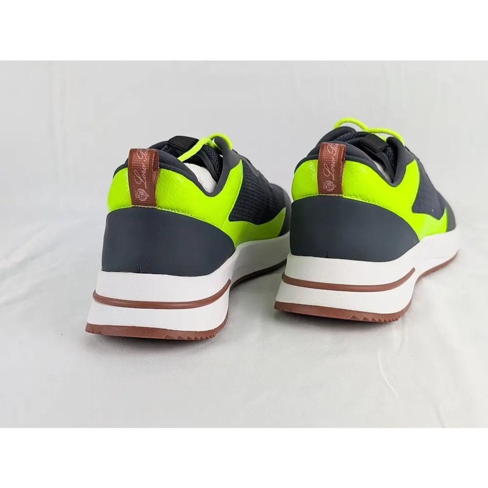 Loro Piana o1rshd1 Week_End Walk Mesh Tenis Low top Sneakers in Black Size US 12 / EU 45 - 7 Thumbnail