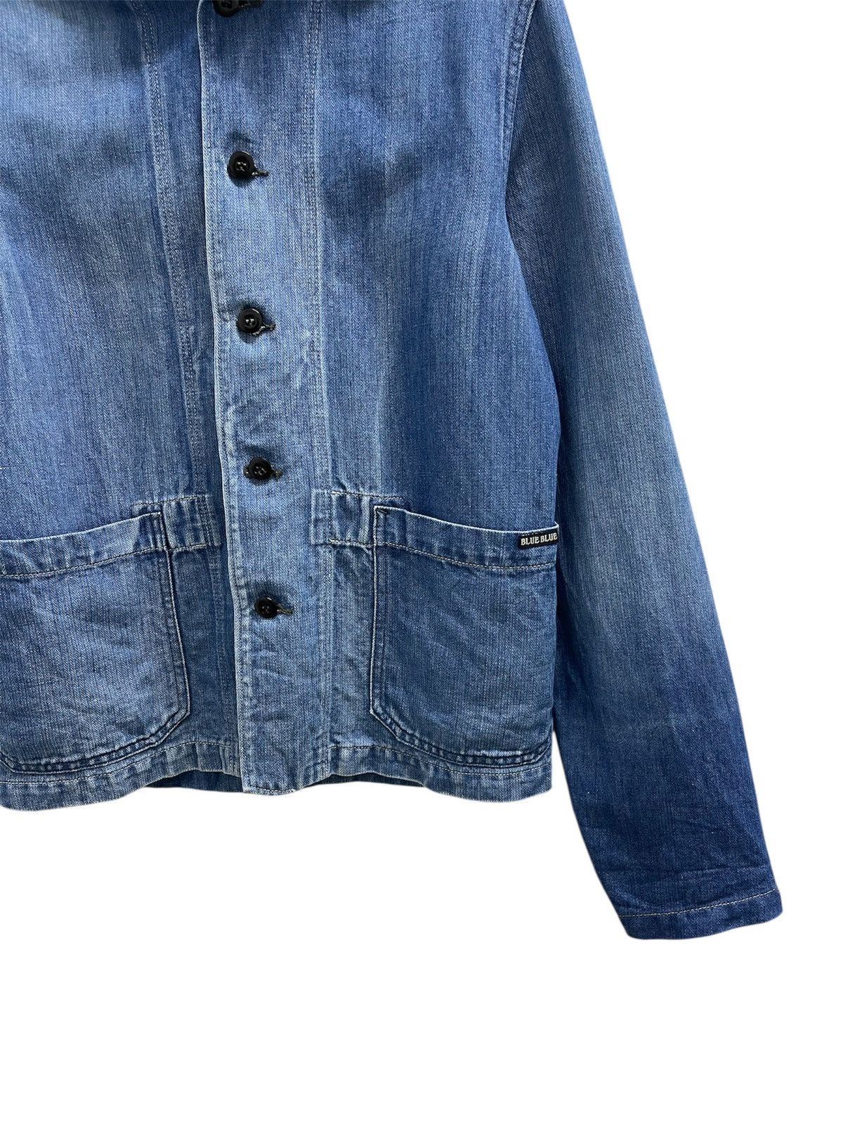 Blue Blue Japan Vintage Blue Blue Faded Denim Jacket Size US S / EU 44-46 / 1 - 4 Thumbnail