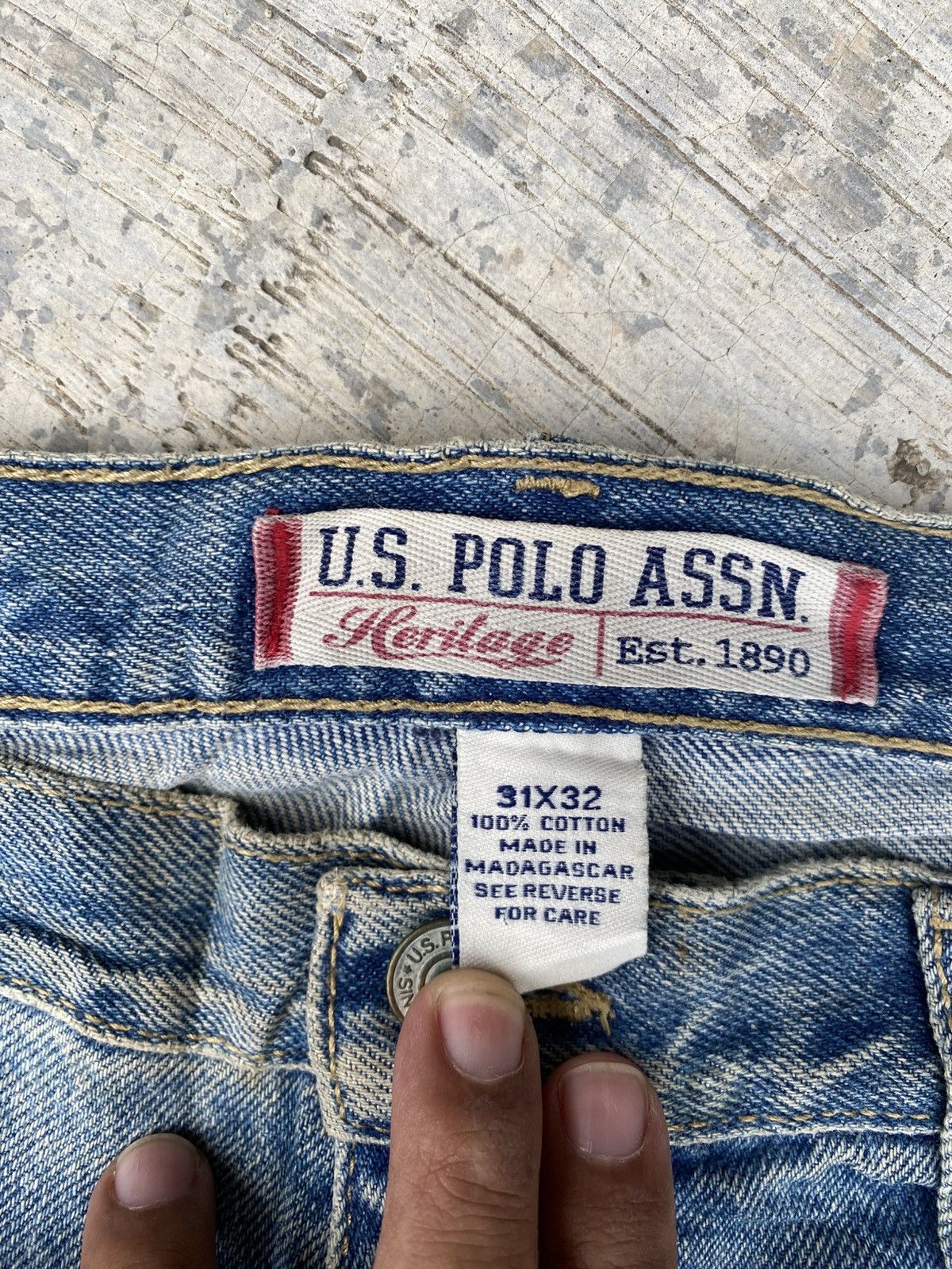U.S. Polo Assn. Vintage U.S POLO ASSN. worker jeans Size US 32 / EU 48 - 12 Thumbnail