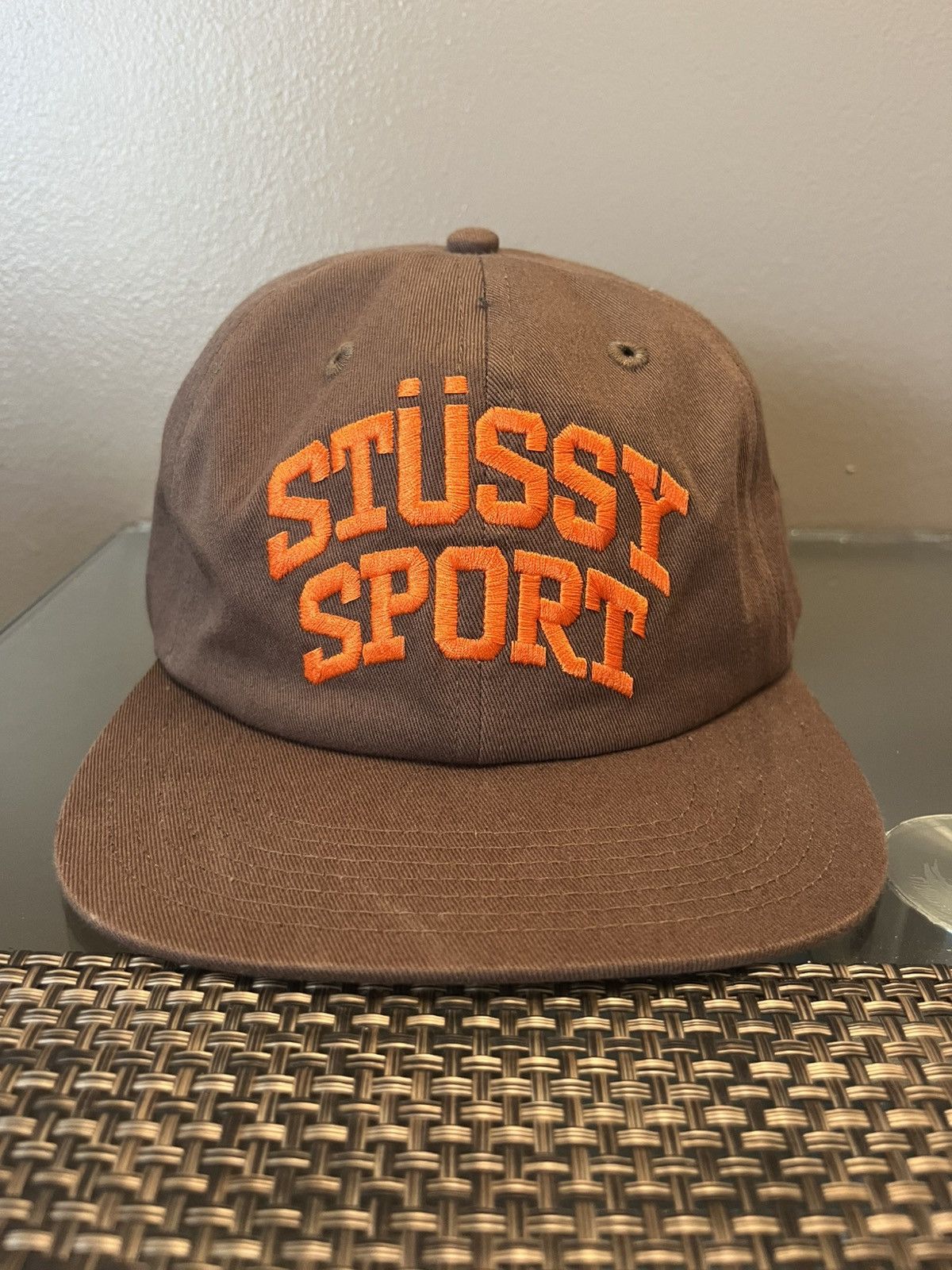 Stussy Stussy Sport Cap Hat Brown Orange snapback | Grailed