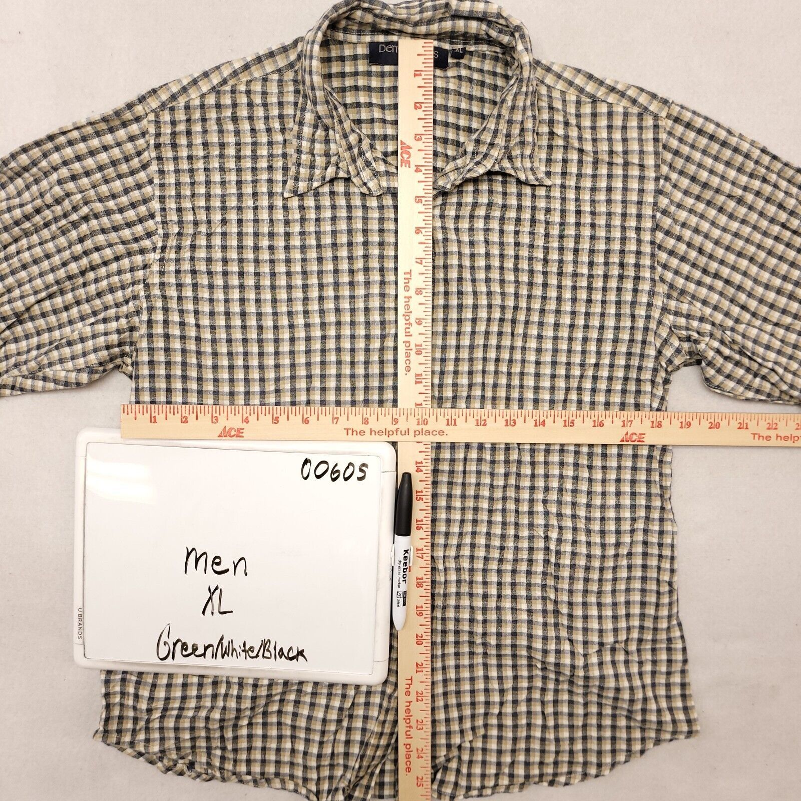 Denver Hayes Denver Hayes Flannel Button Up Shirt Mens Size XL Green Size US XL / EU 56 / 4 - 6 Thumbnail