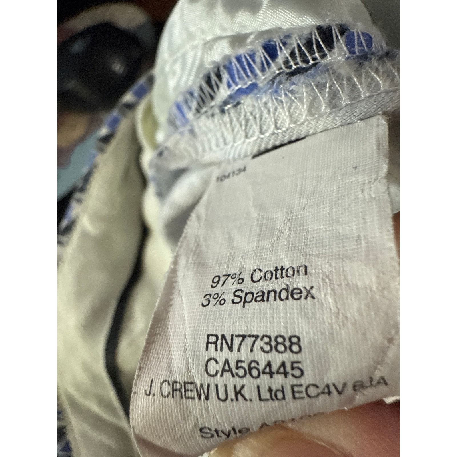 J.Crew J.Crew Campbell Capri Pants Sz 6 Blue White Print Size 28" / US 6 / IT 42 - 7 Thumbnail