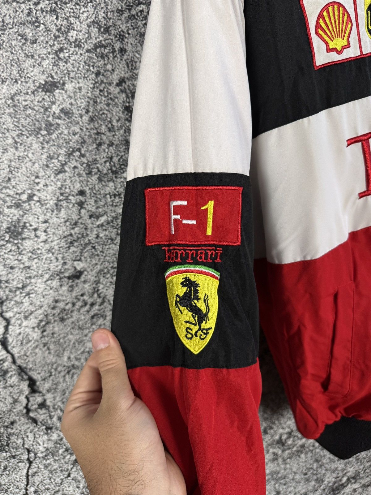 Ferrari Rare Ferrari Vintage Racing Jacket F1 Schumacher Shell Sz L Size US L / EU 52-54 / 3 - 6 Thumbnail