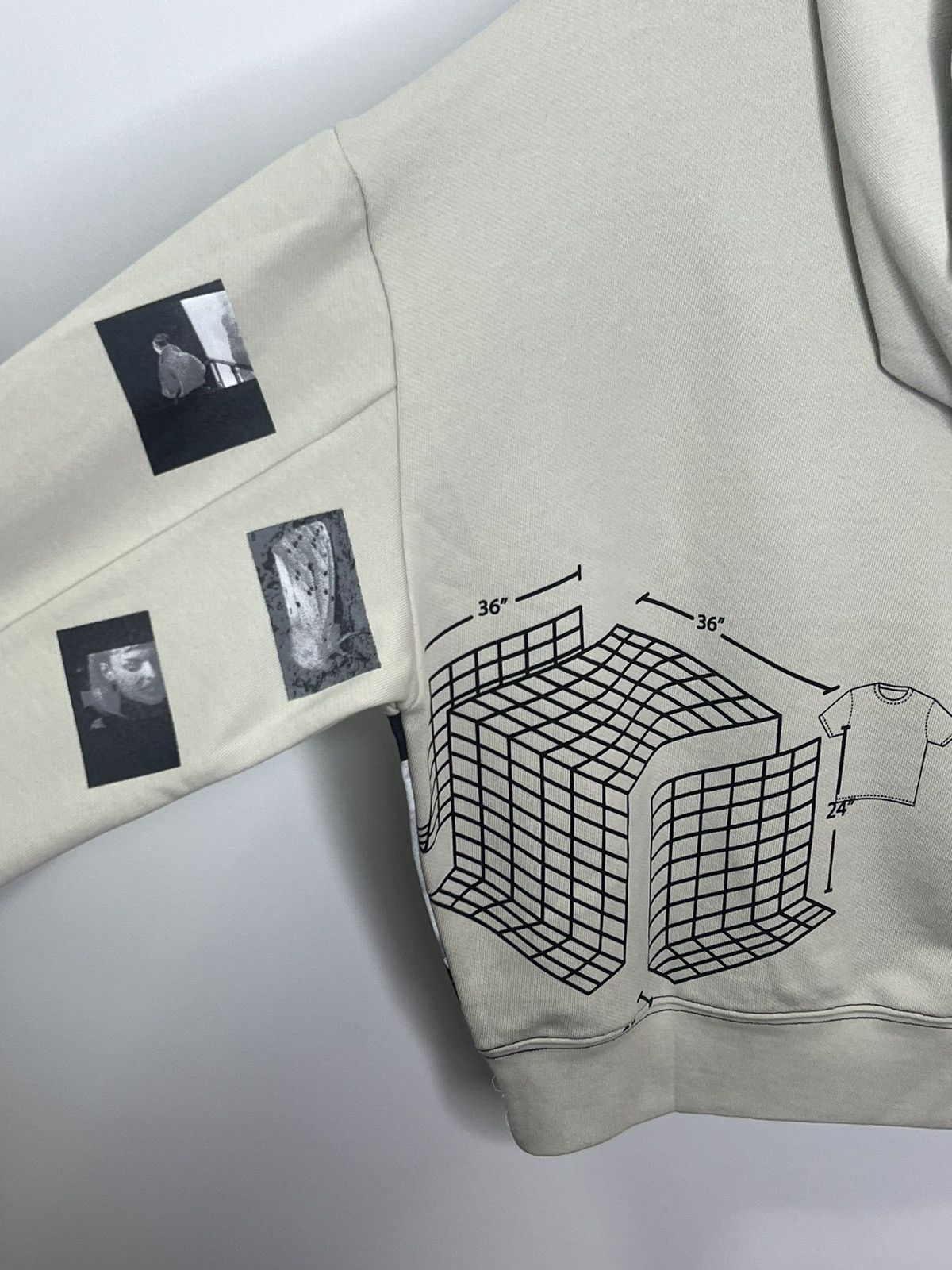 Eckhaus Latta Eckhaus Latta Beige Miscellaneous Hoodie Size US S / EU 44-46 / 1 - 9 Thumbnail