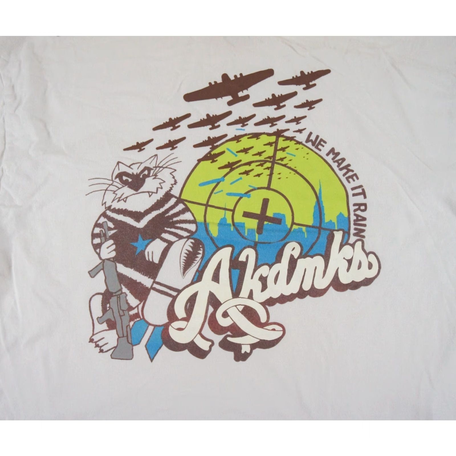 Akademiks Akademiks Men's Short Sleeve T-Shirt Medium White Crewneck Graphic Tee Streetwear Y2K Size US M / EU 48-50 / 2 - 2 Thumbnail