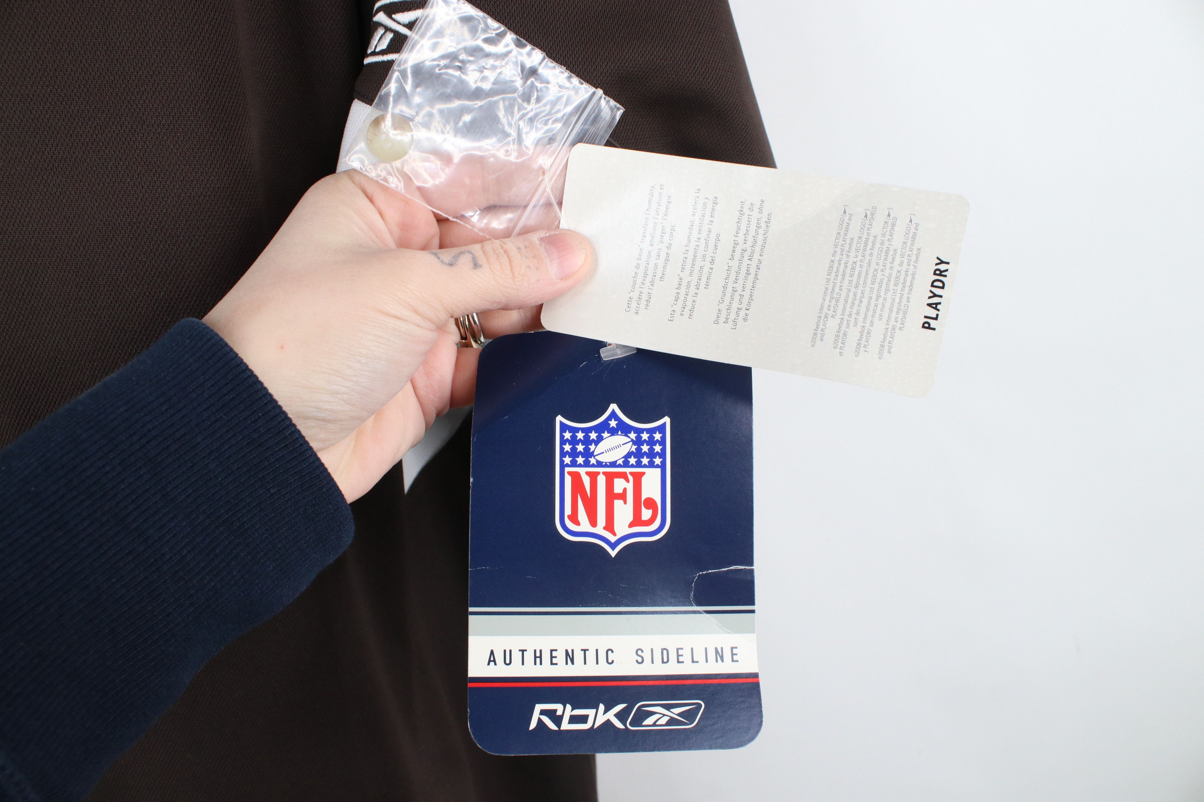 Reebok × Vintage Deadstock Vintage Y2K Reebok Cleveland Browns Football Polo Size US L / EU 52-54 / 3 - 4 Thumbnail