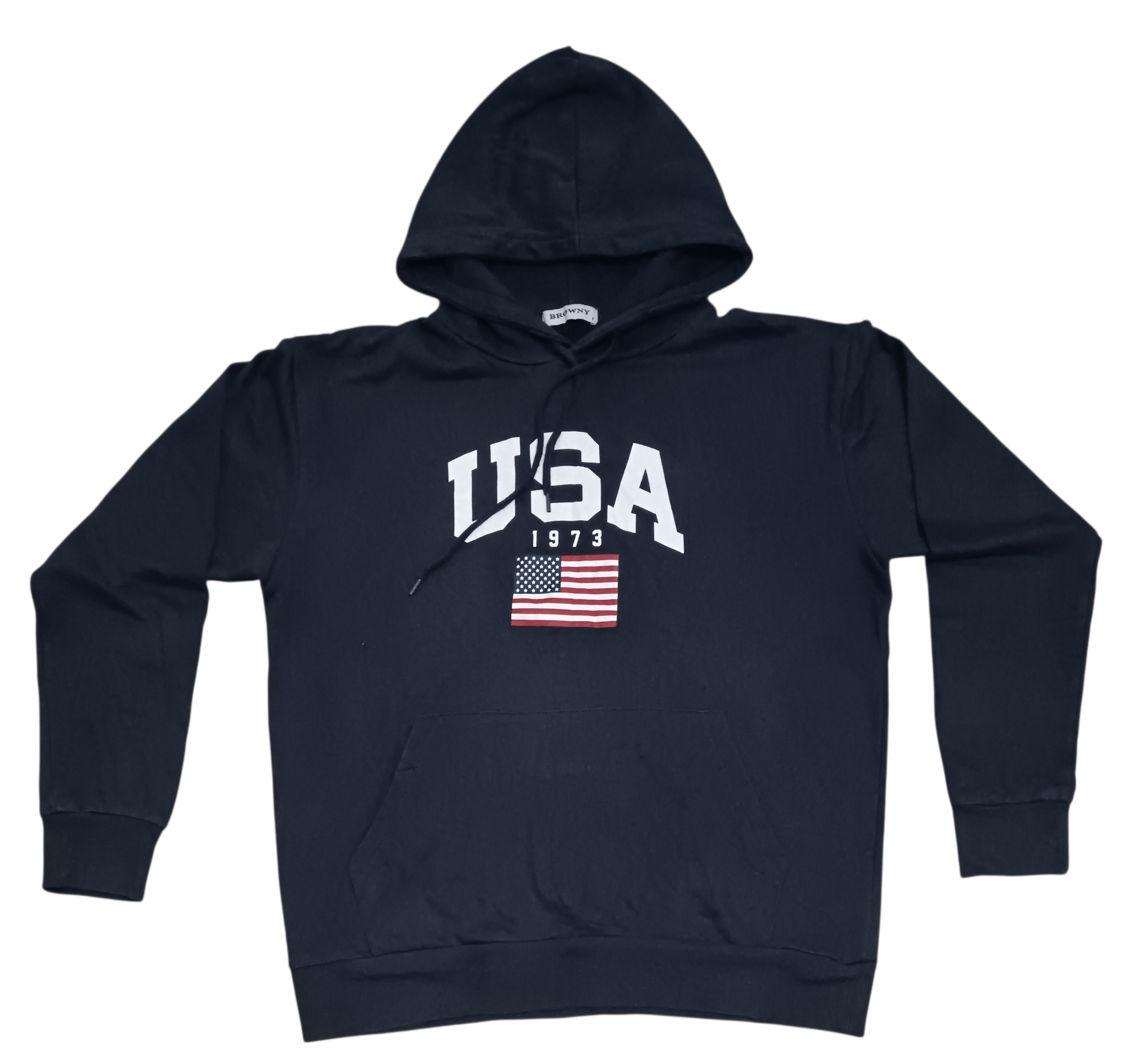 Japanese Brand BROWNY USA FLAG HOODIE Size US M / EU 48-50 / 2 - 1 Thumbnail