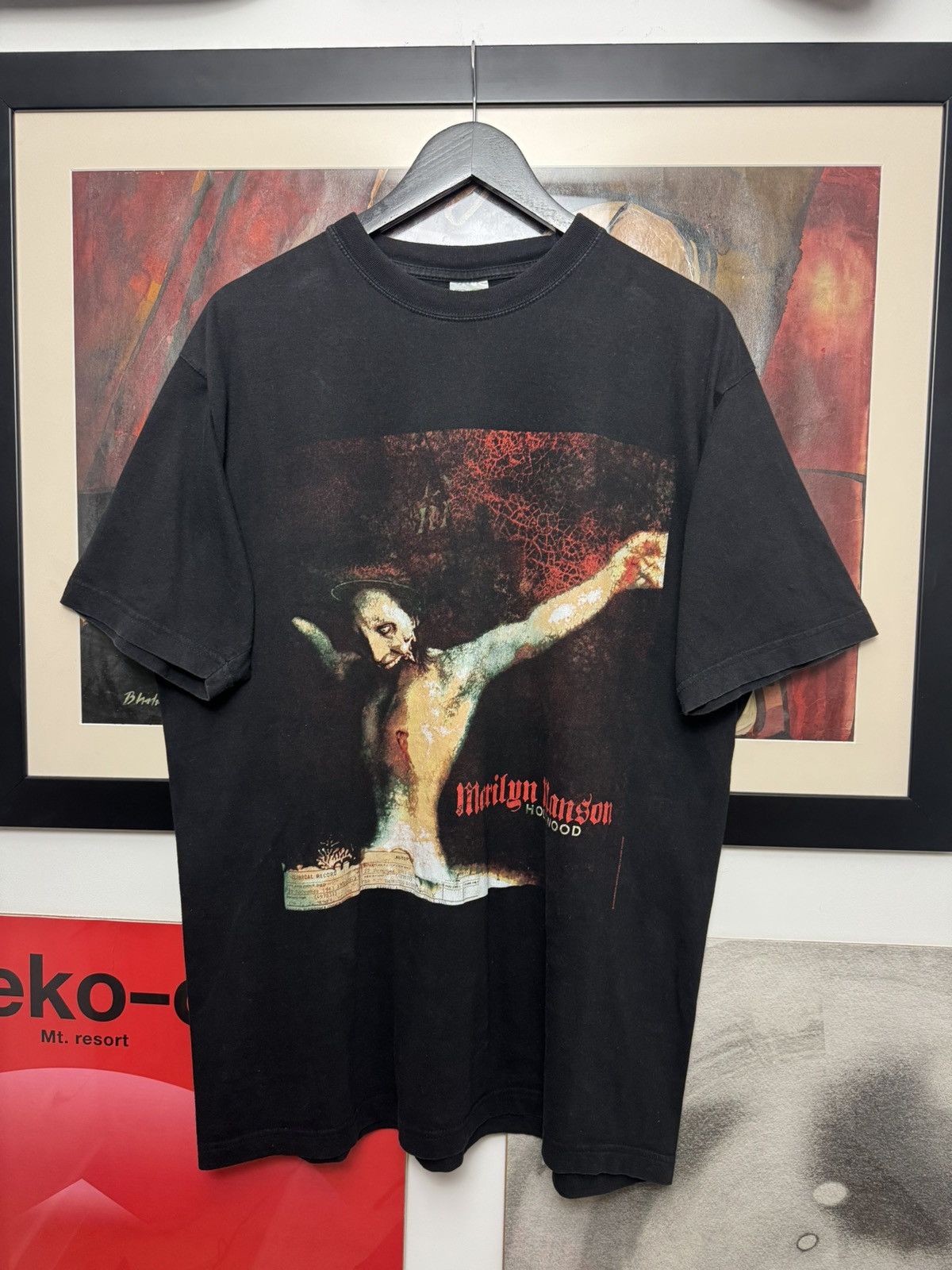 Band Tees Vintage Marilyn Manson Holywood Og Band Tour Tee Rock Rare L Size US XL / EU 56 / 4 - 1 Thumbnail