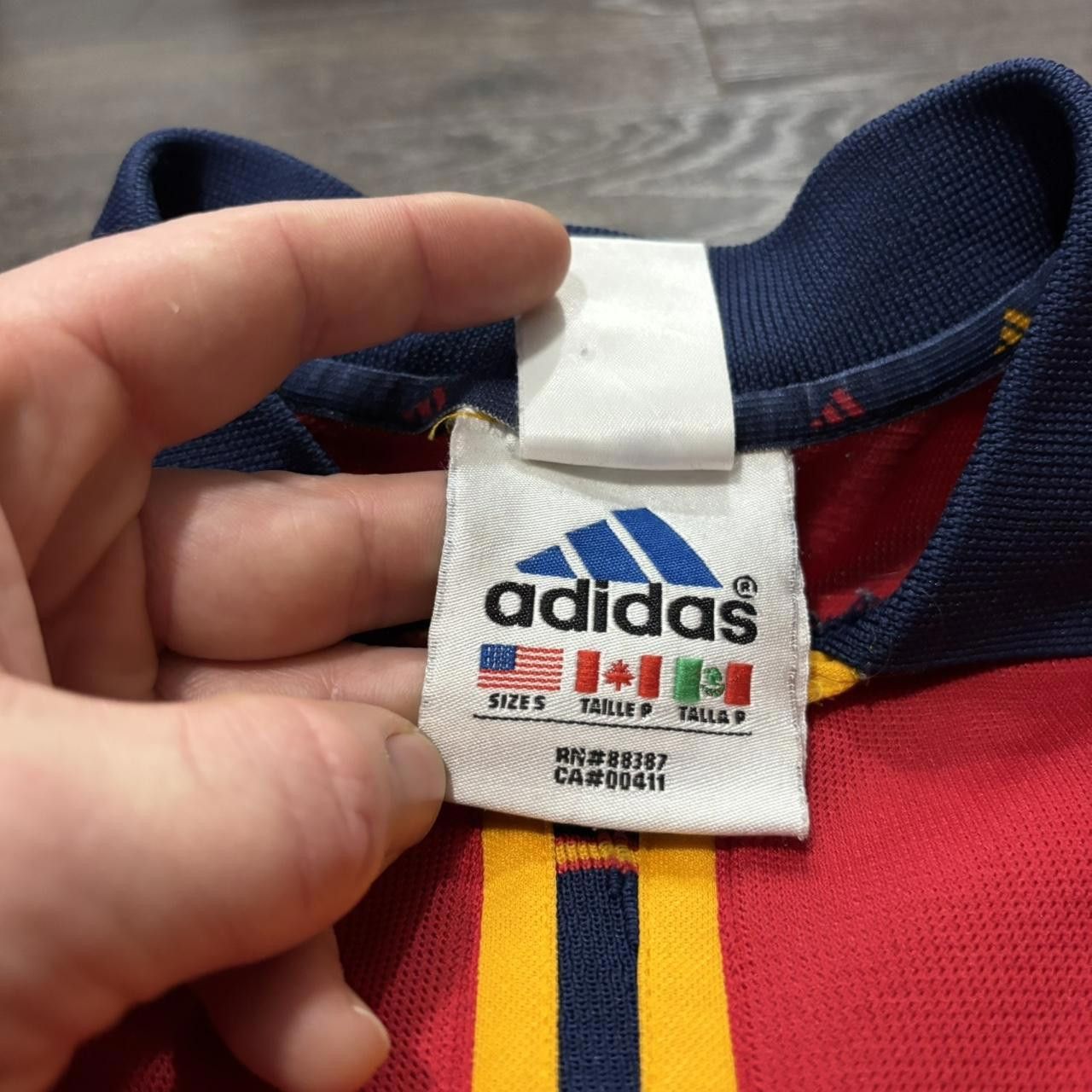 Adidas Vintage adidas climalite Spain national team 99-02 jersey S Size US S / EU 44-46 / 1 - 7 Thumbnail