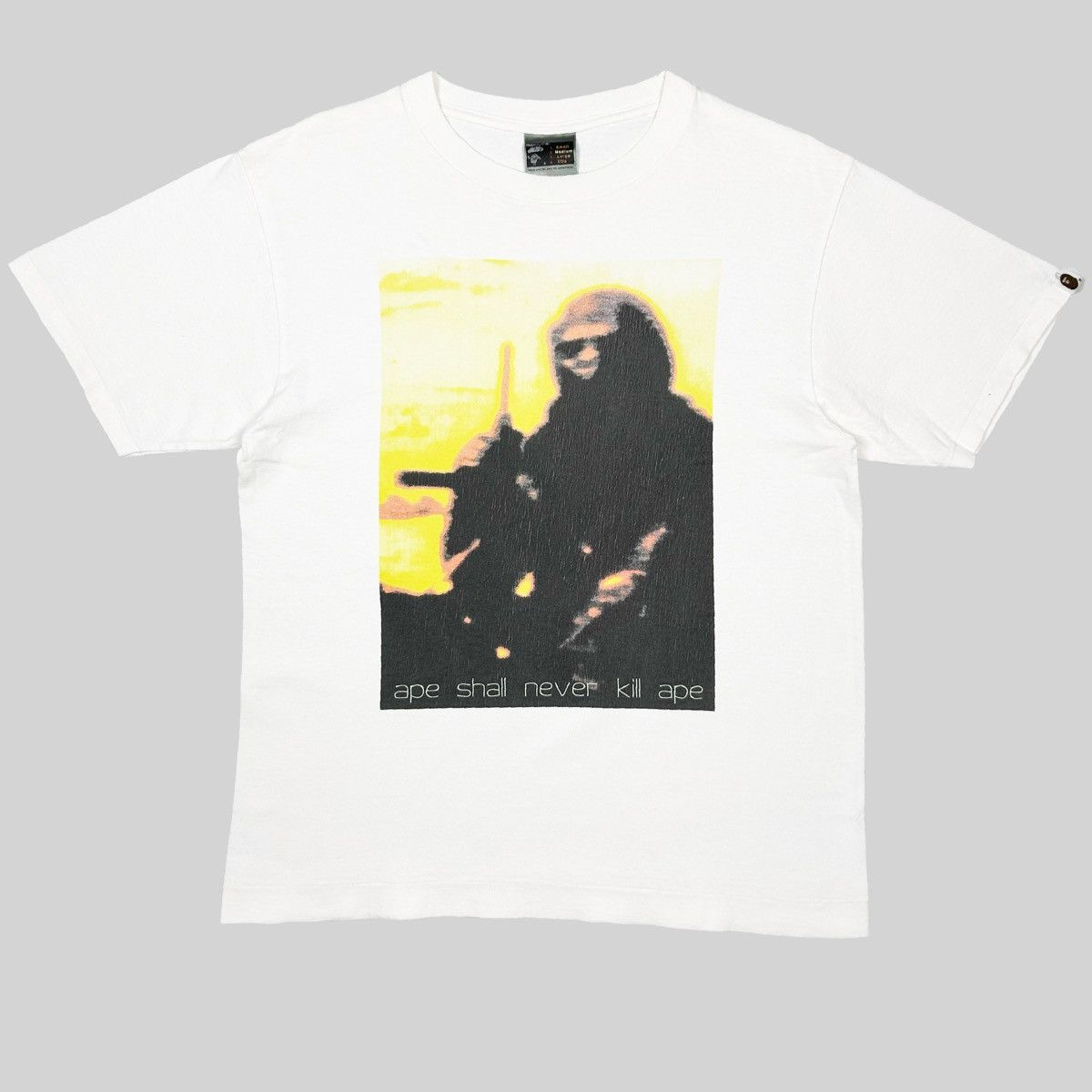 image of Bape Futura2000 Planet Of The Apes Tee in White, Men's (Size Medium)