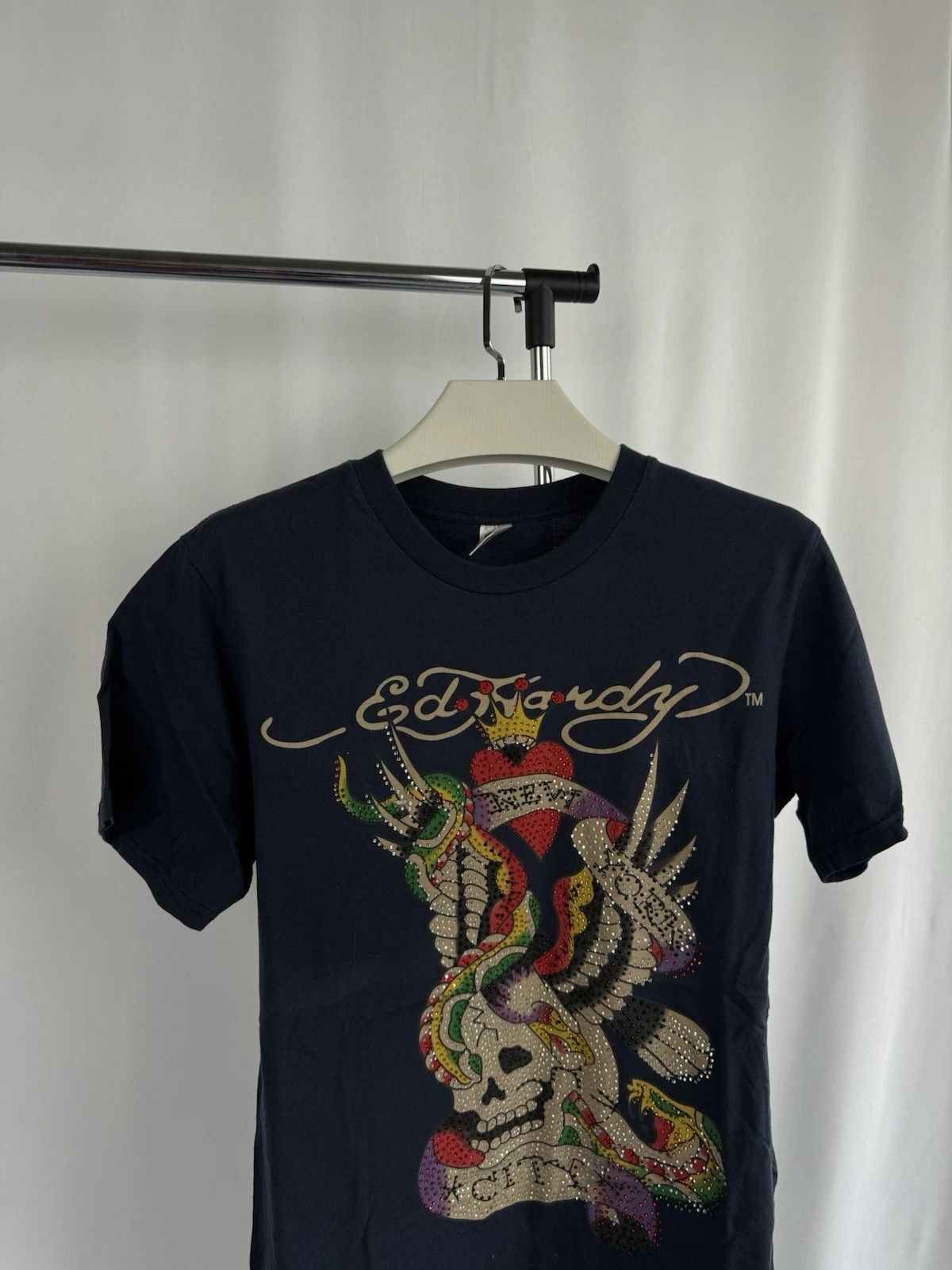 Ed Hardy Ed Hardy Men’s Graphic T-Shirt – Studded Dragon Design Size XL / US 12-14 / IT 48-50 - 3 Thumbnail