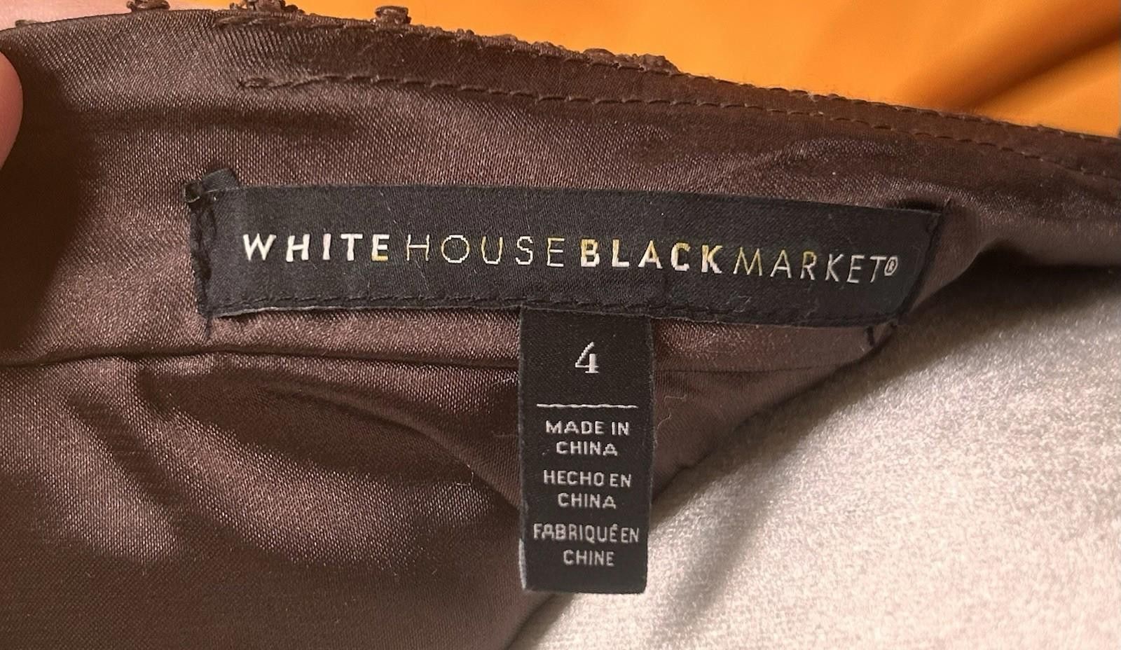 Other White House Black Market Skirt Sz 4 Metallic Brown Size 27" / US 4 / IT 40 - 6 Thumbnail