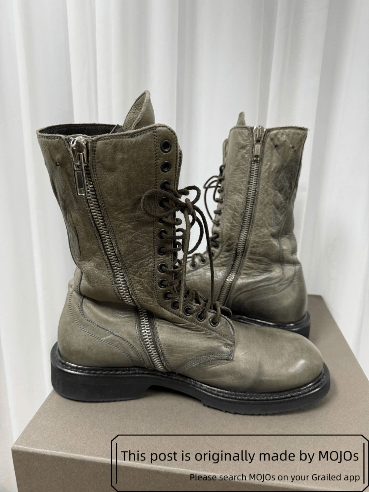 Rick Owens Sz 41 Rick Owens Combat Boots mojos18121626 Size US 8 / EU 41 - 5 Thumbnail