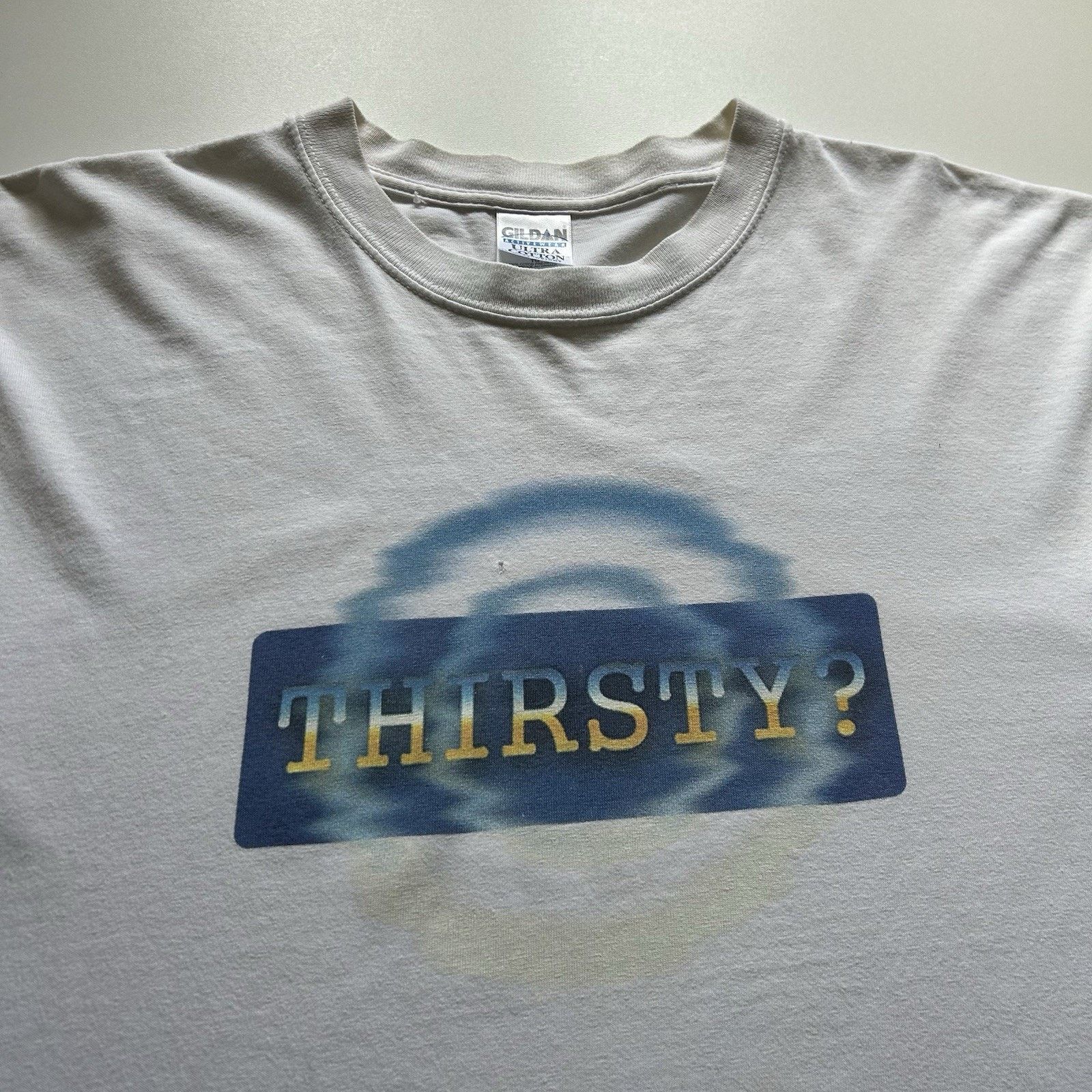 Gildan Vintage 90s Jesus Religion Shirt XL 90s Thirsty? Bible Verse Size US XL / EU 56 / 4 - 2 Thumbnail