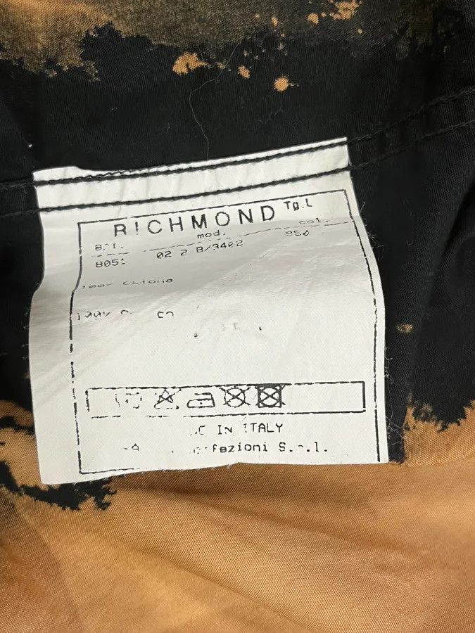 John Richmond Richmond Black & Beige Bleached Effect Shirt Size US M / EU 48-50 / 2 - 11 Thumbnail