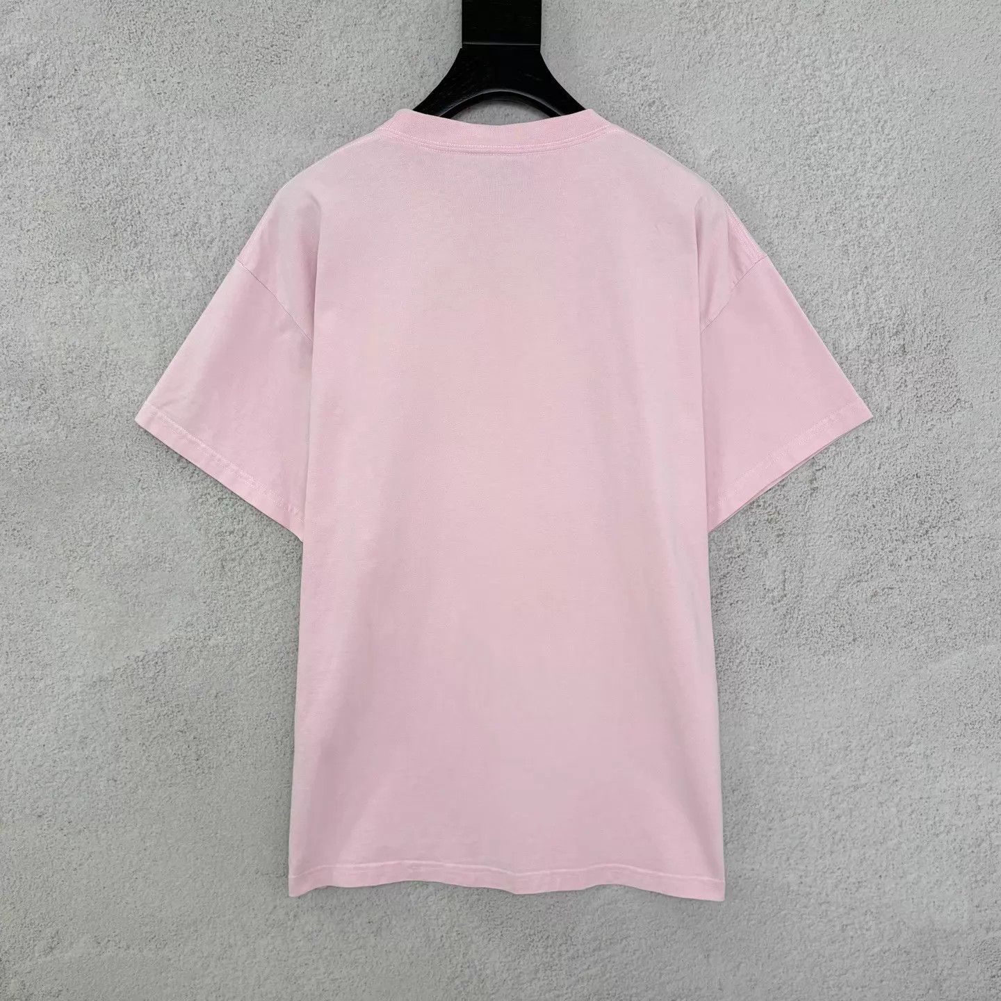 Balenciaga BALENCIAGA Oversized Wheat Logo Print Tee Sakura Pink Size M / US 6-8 / IT 42-44 - 2 Thumbnail
