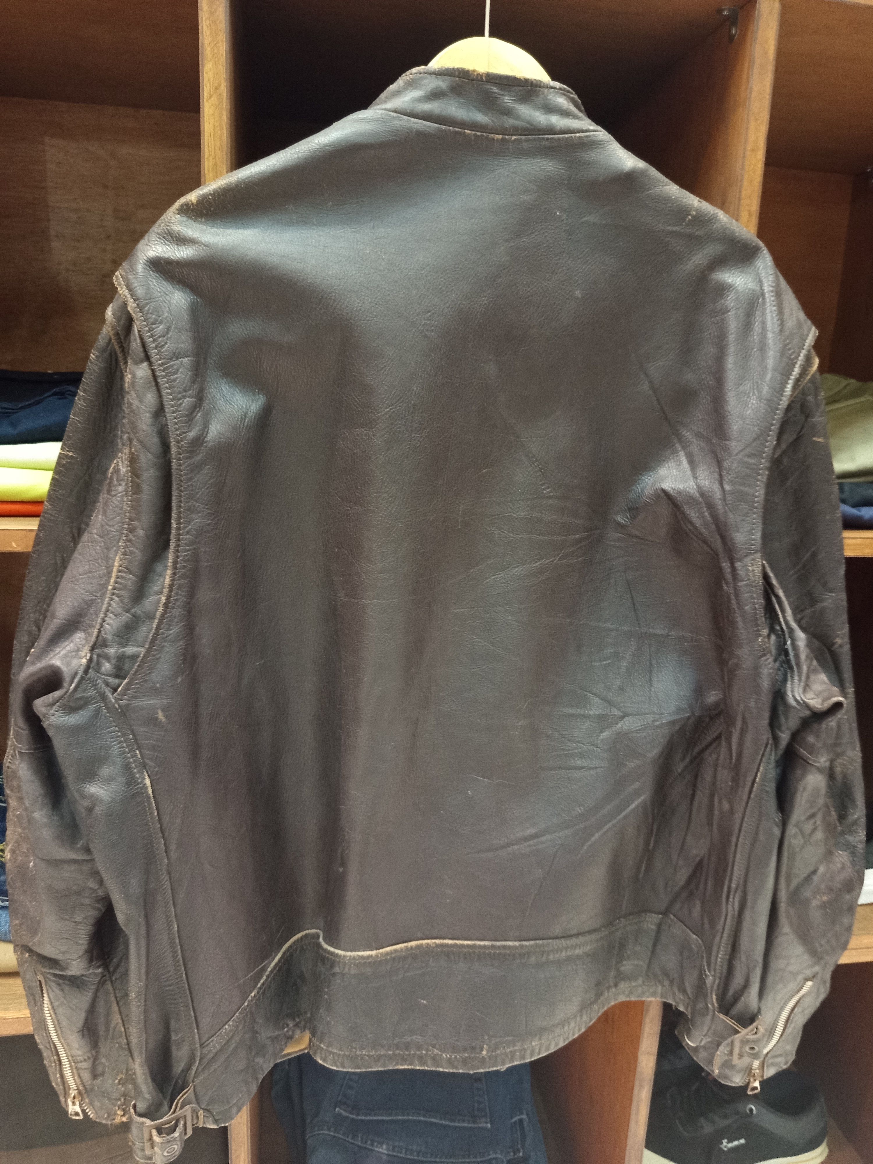 Schott 1970s Schott Bros Leather Biker Jacket Size US L / EU 52-54 / 3 - 8 Thumbnail